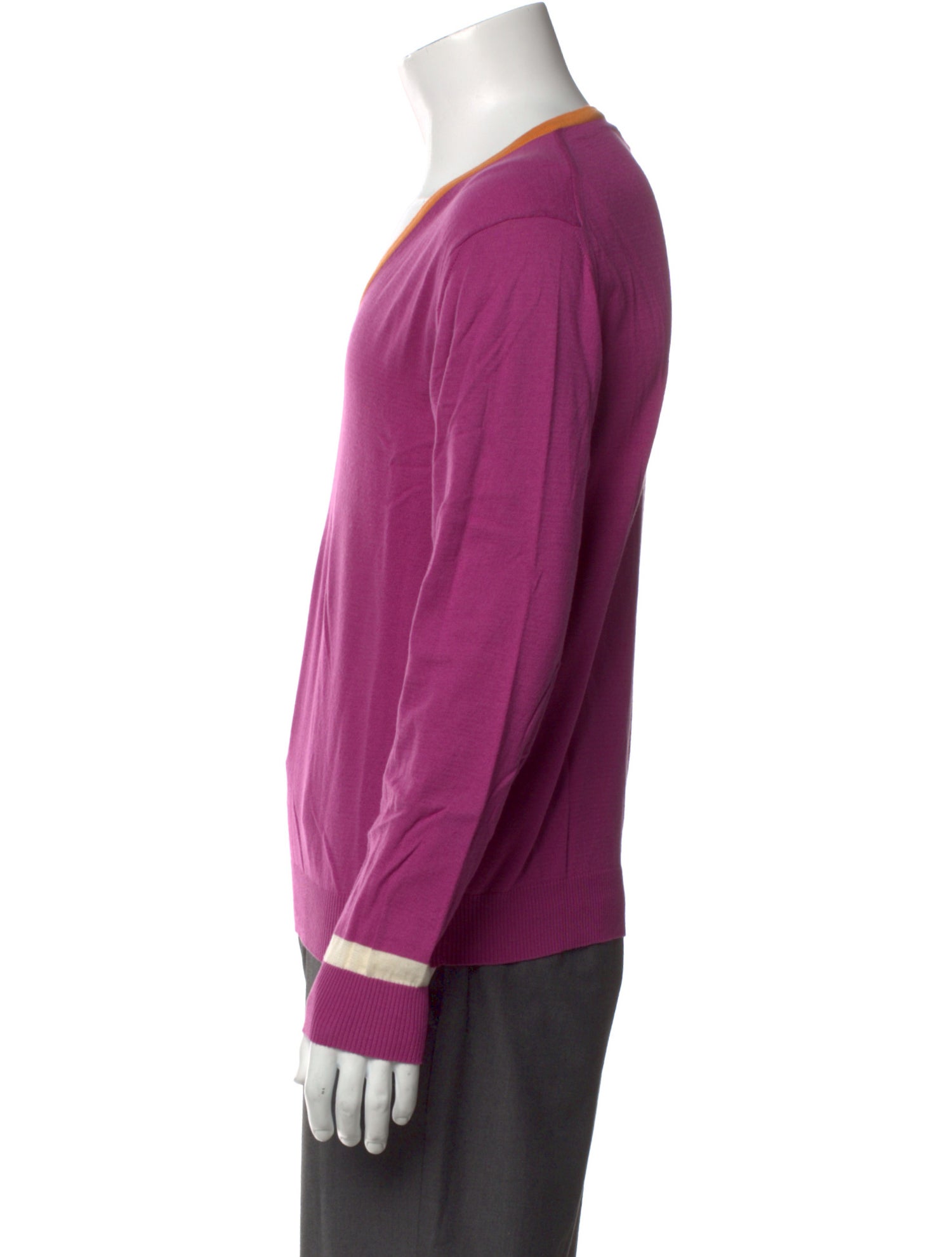 Etro V-Neck Long Sleeve Pullover