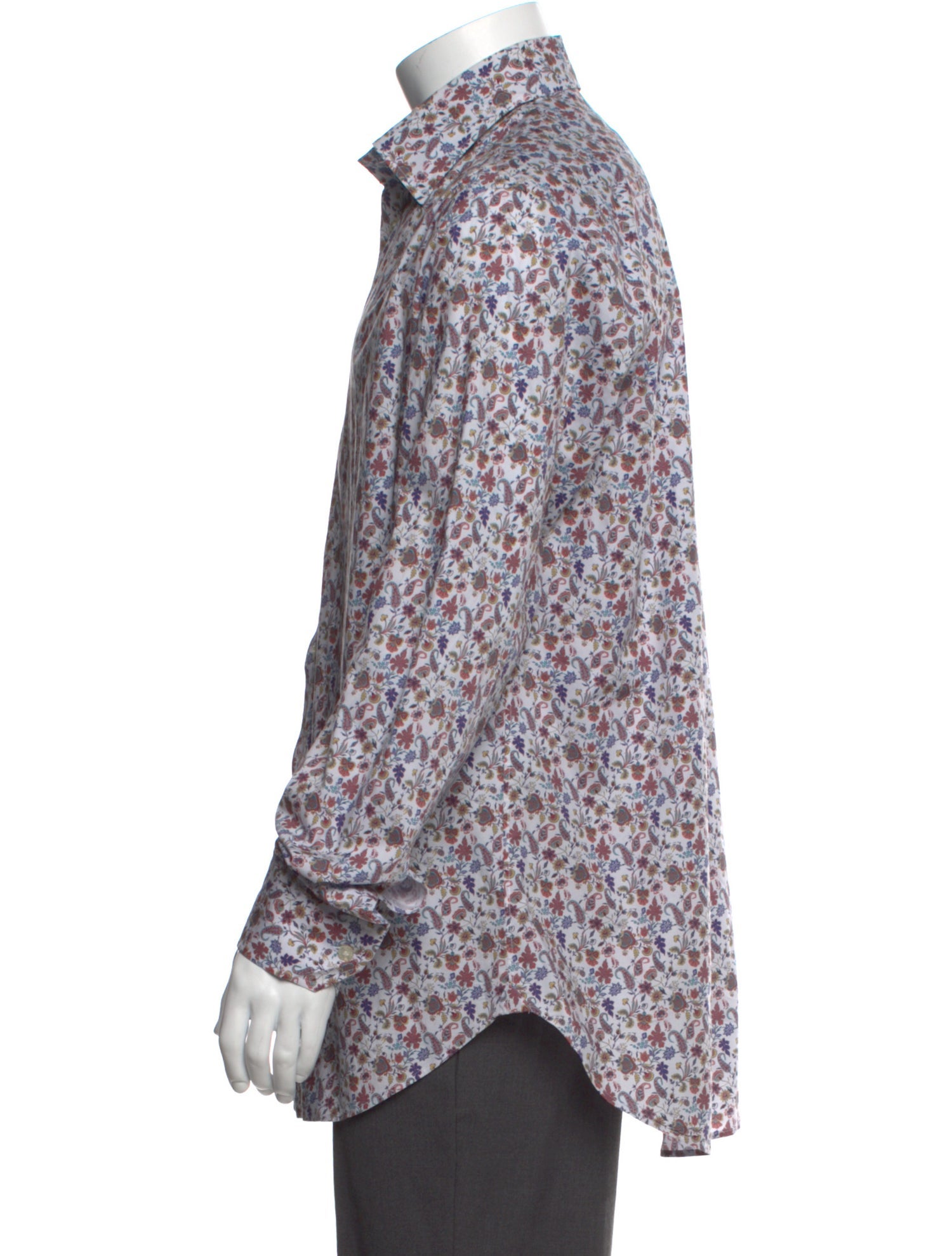 Etro Floral Print Long Sleeve Shirt