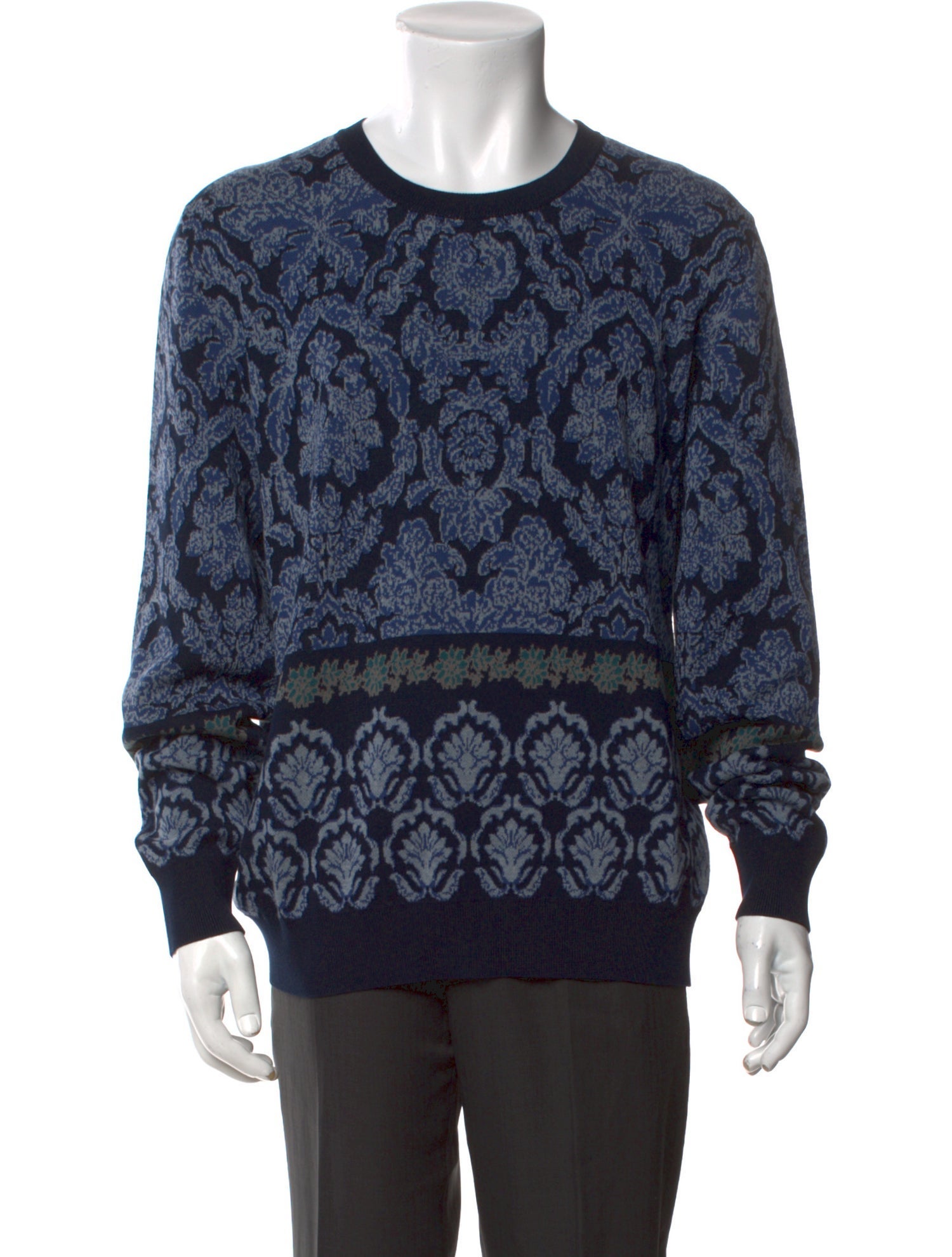 Etro Printed Crew Neck Pullover w/ Tags