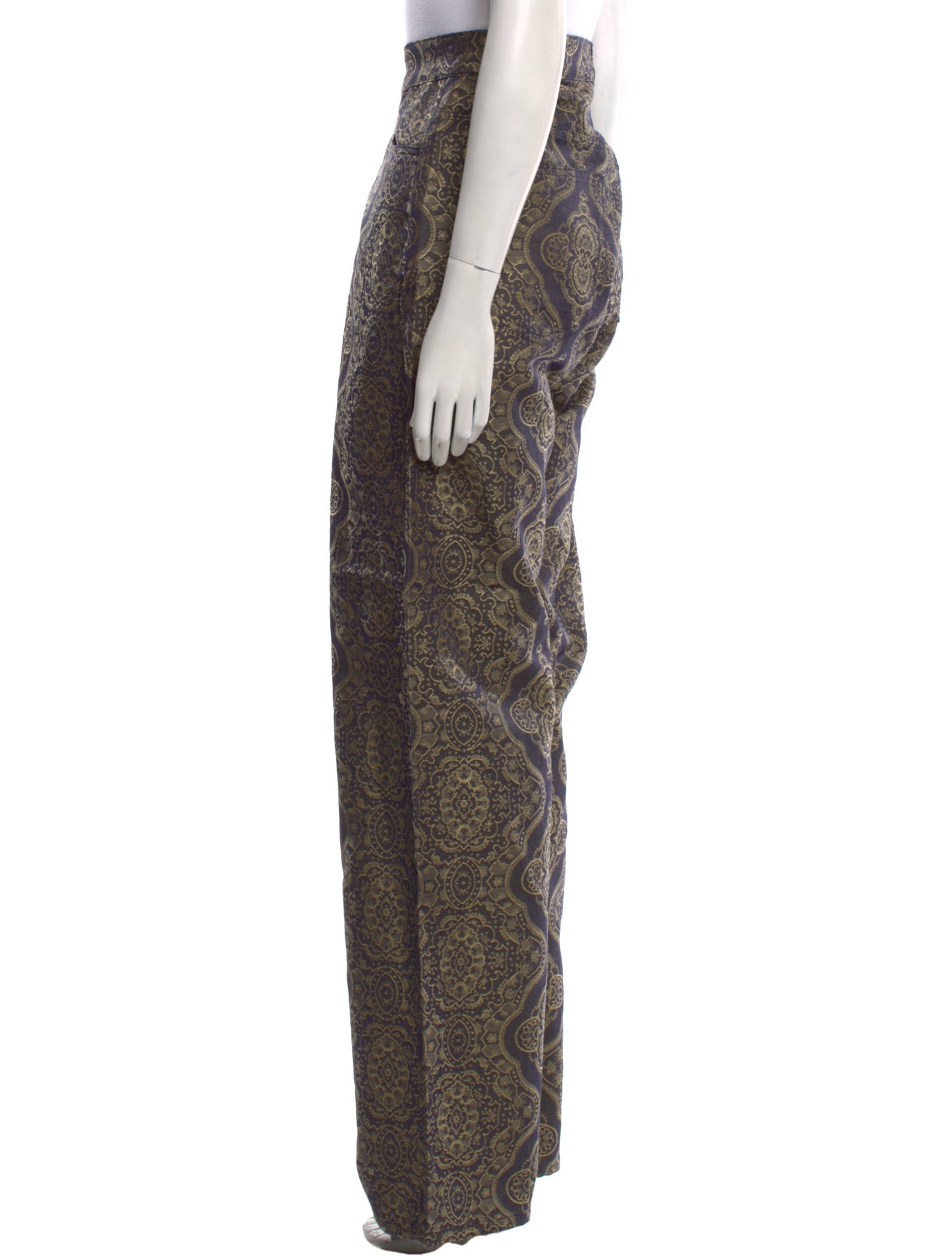 Etro Printed Wide Leg Pants