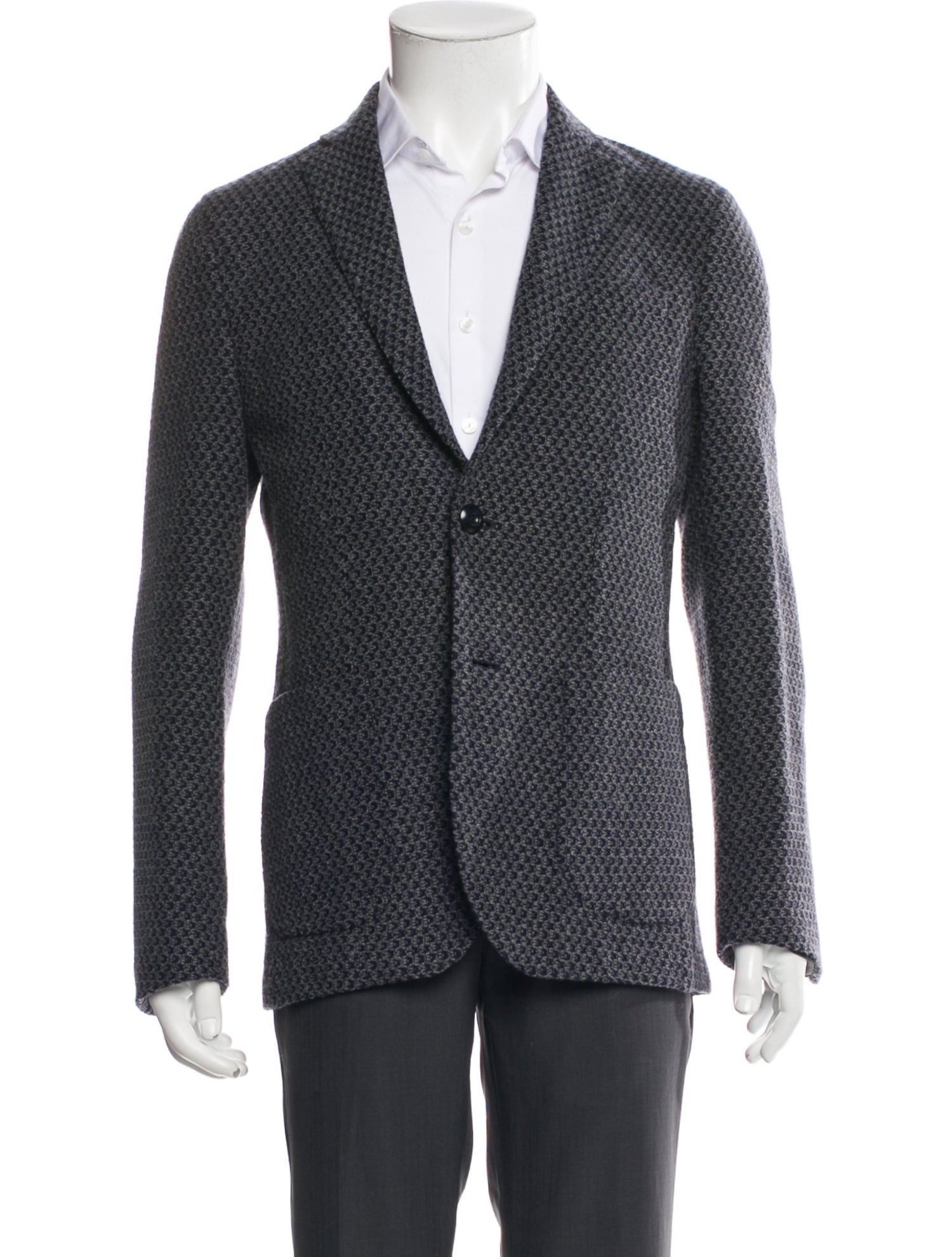 Etro Wool Polka Dot Print Blazer