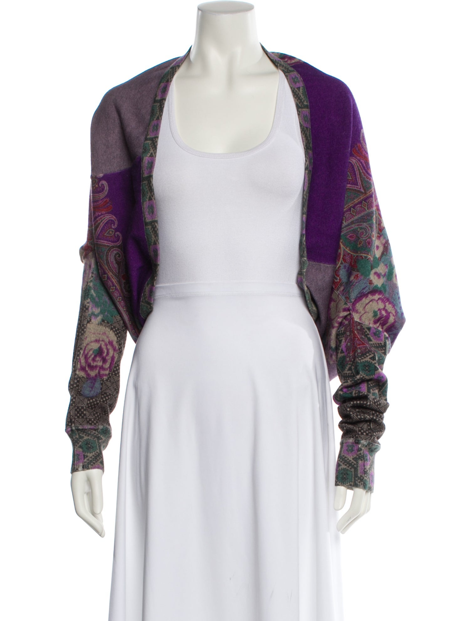 Etro Wool Floral Print Sweater