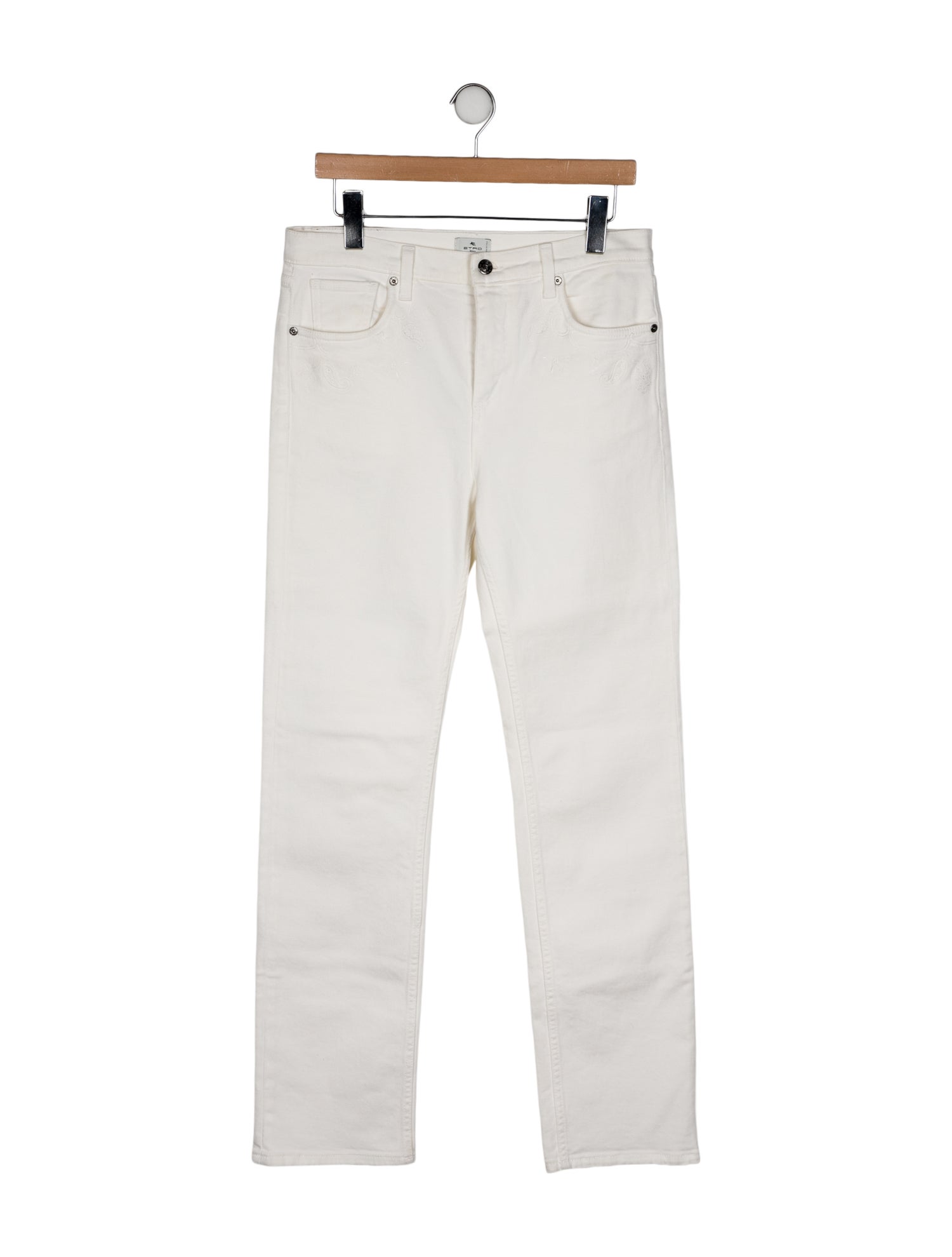 Etro High-Rise Straight Leg Jeans
