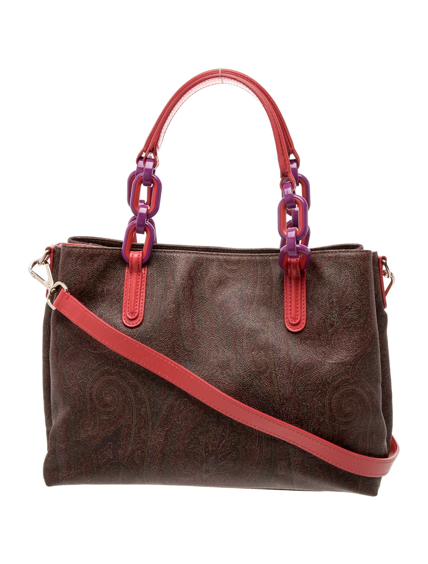 Etro Leather Messenger Bag