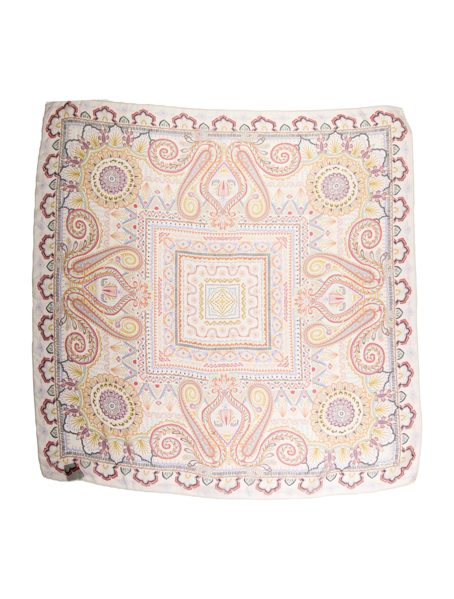 Etro Silk Paisley Print Scarf