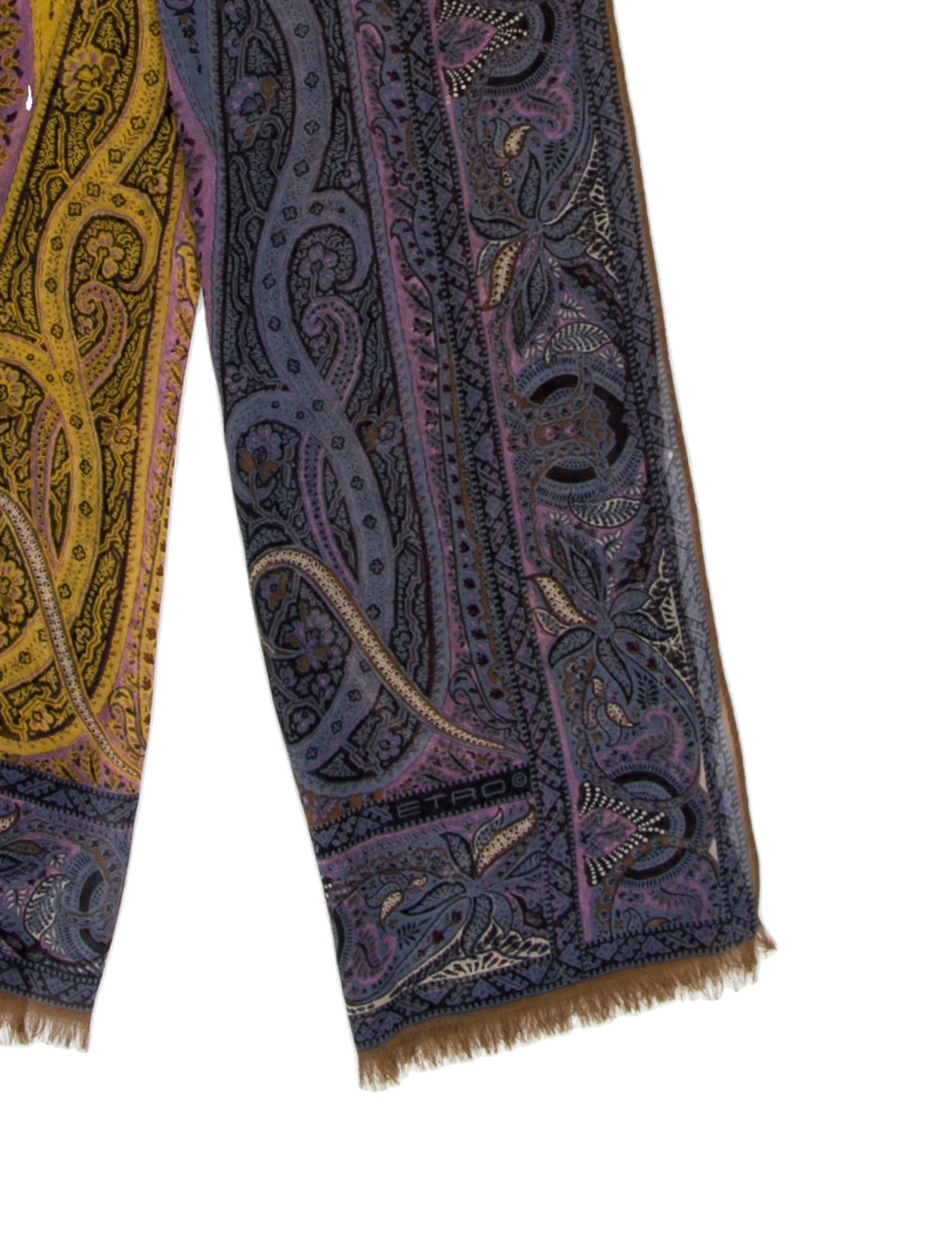 Etro Silk Paisley Print Scarf