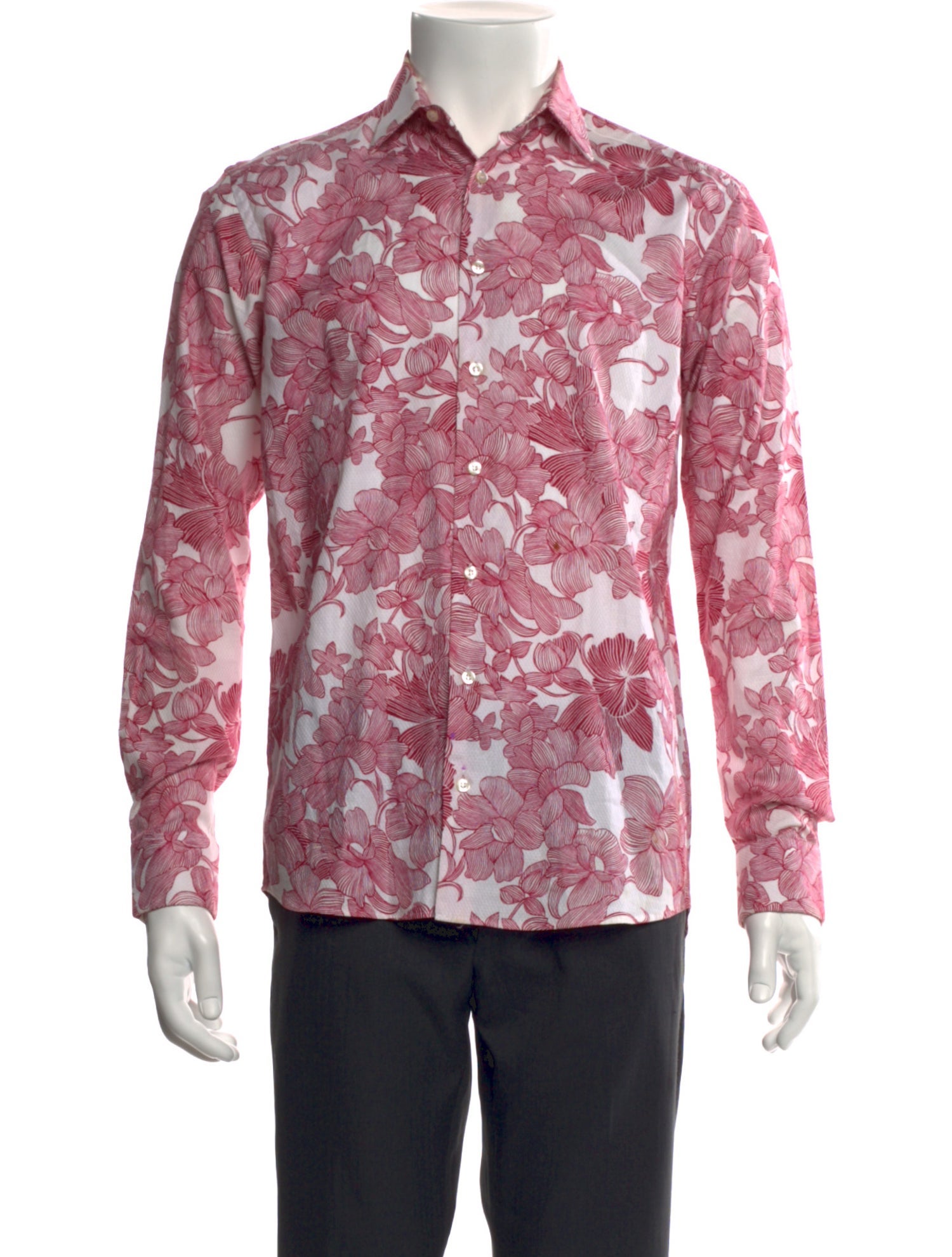 Etro Floral Print Long Sleeve Shirt