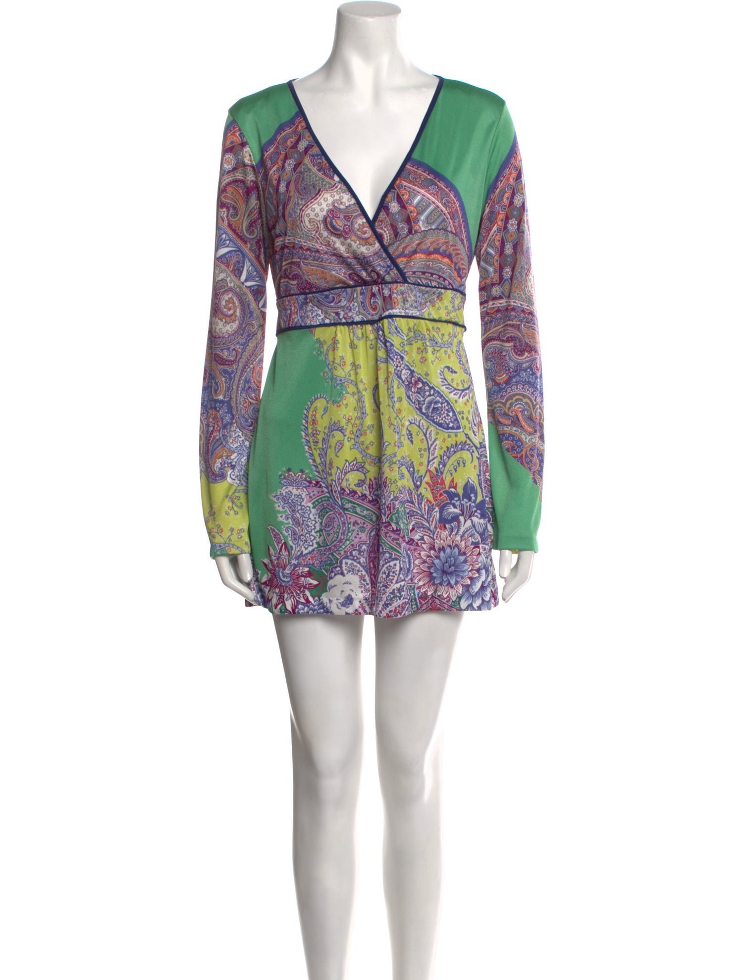 Etro Paisley Print Mini Dress