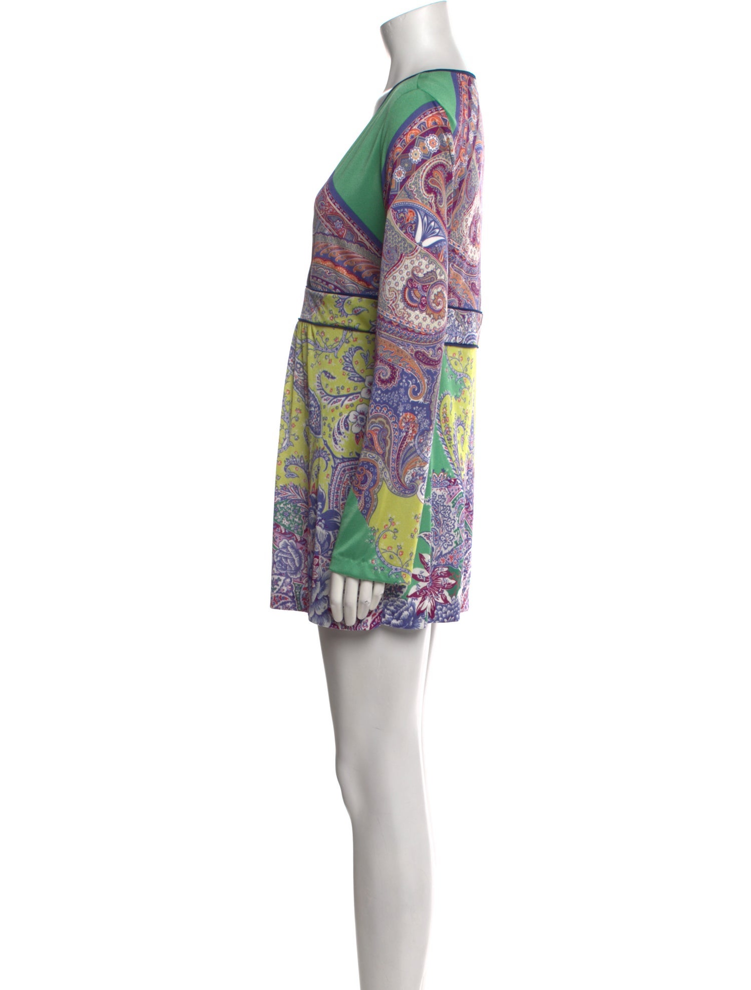 Etro Paisley Print Mini Dress