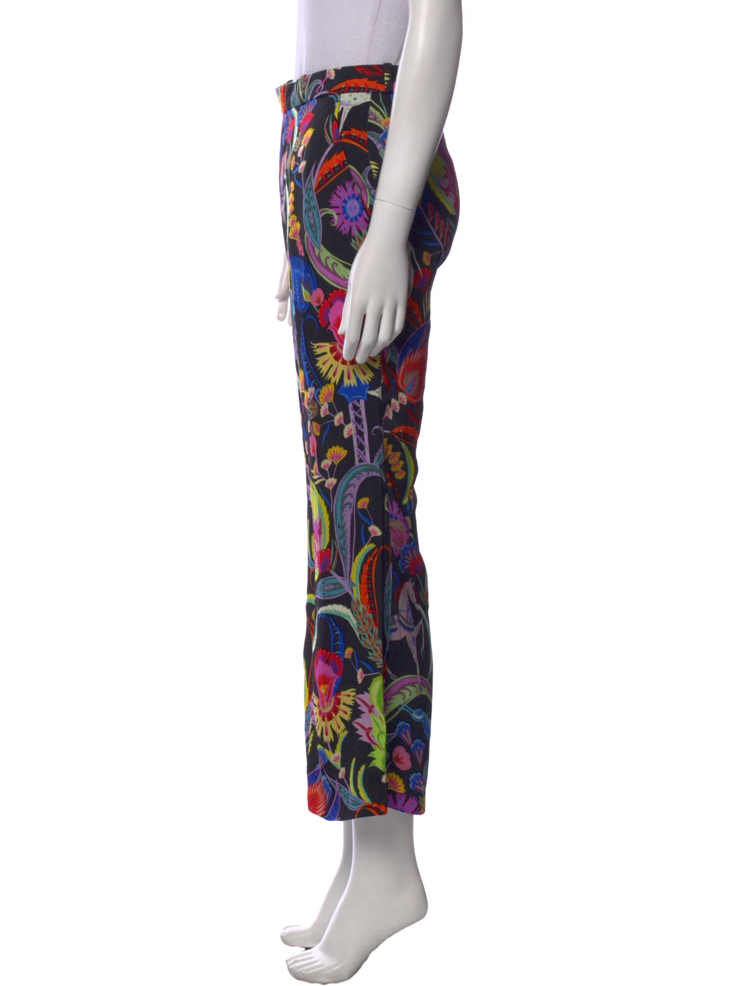 Etro Floral Print Wide Leg Pants