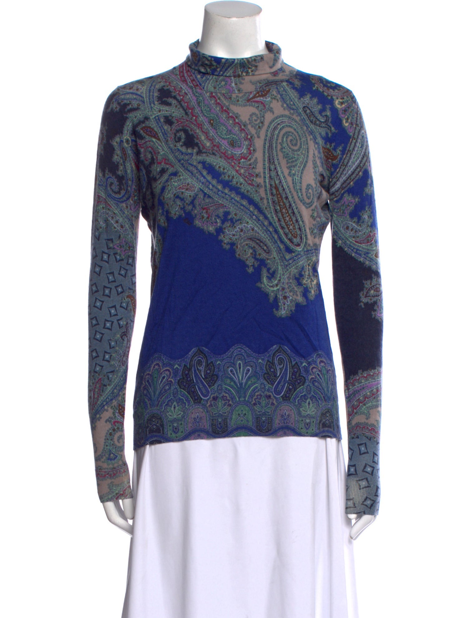 Etro Silk Paisley Print Top