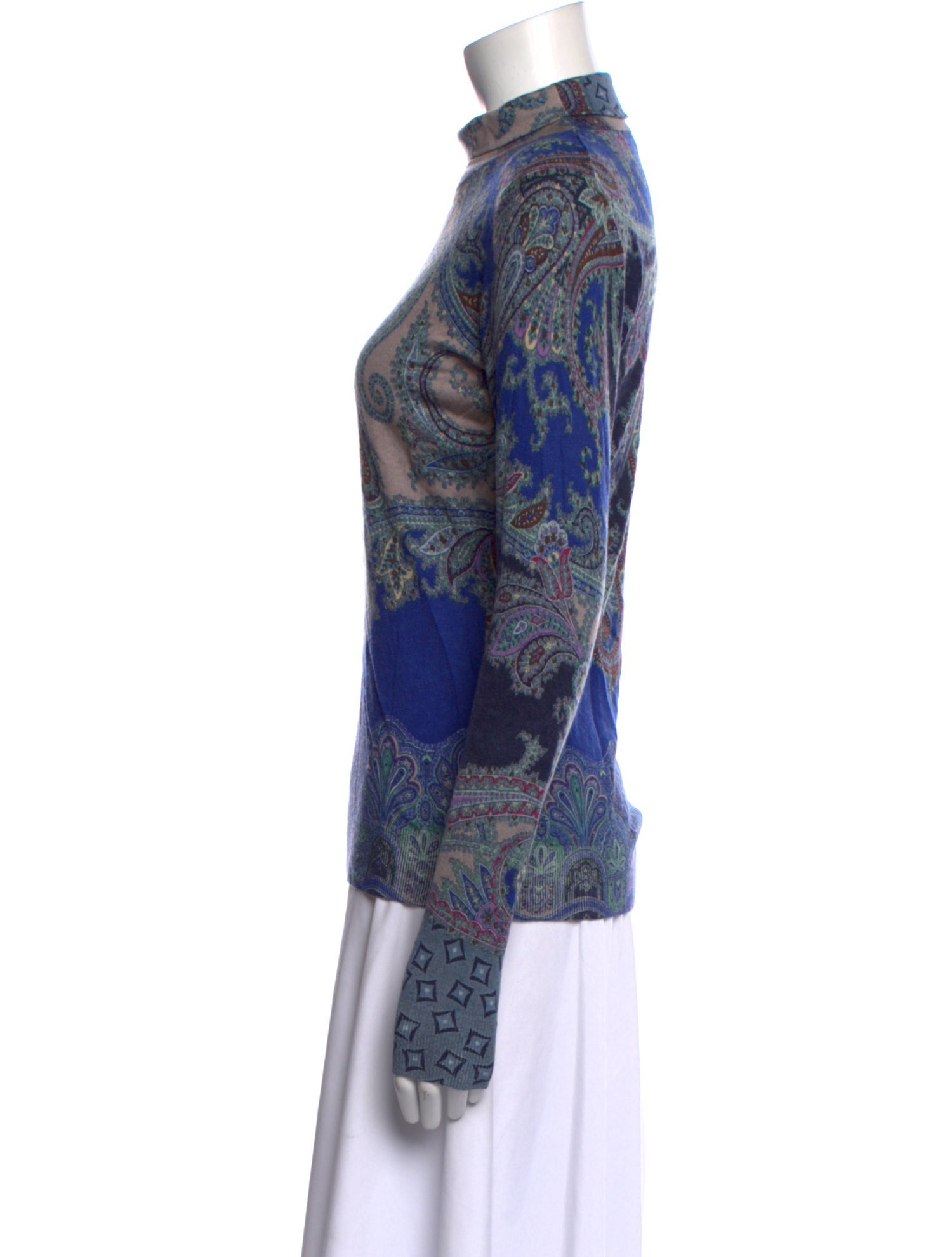 Etro Silk Paisley Print Top