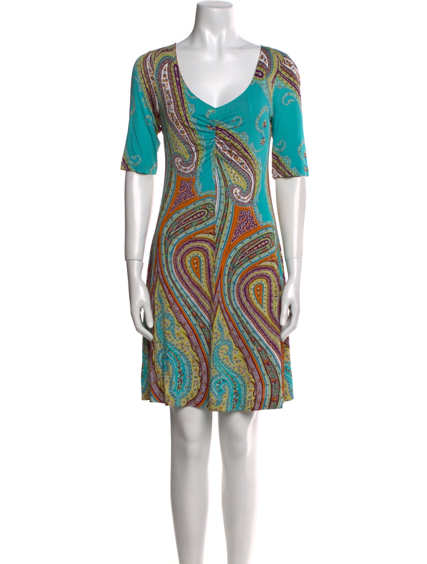 Etro Paisley Print Mini Dress