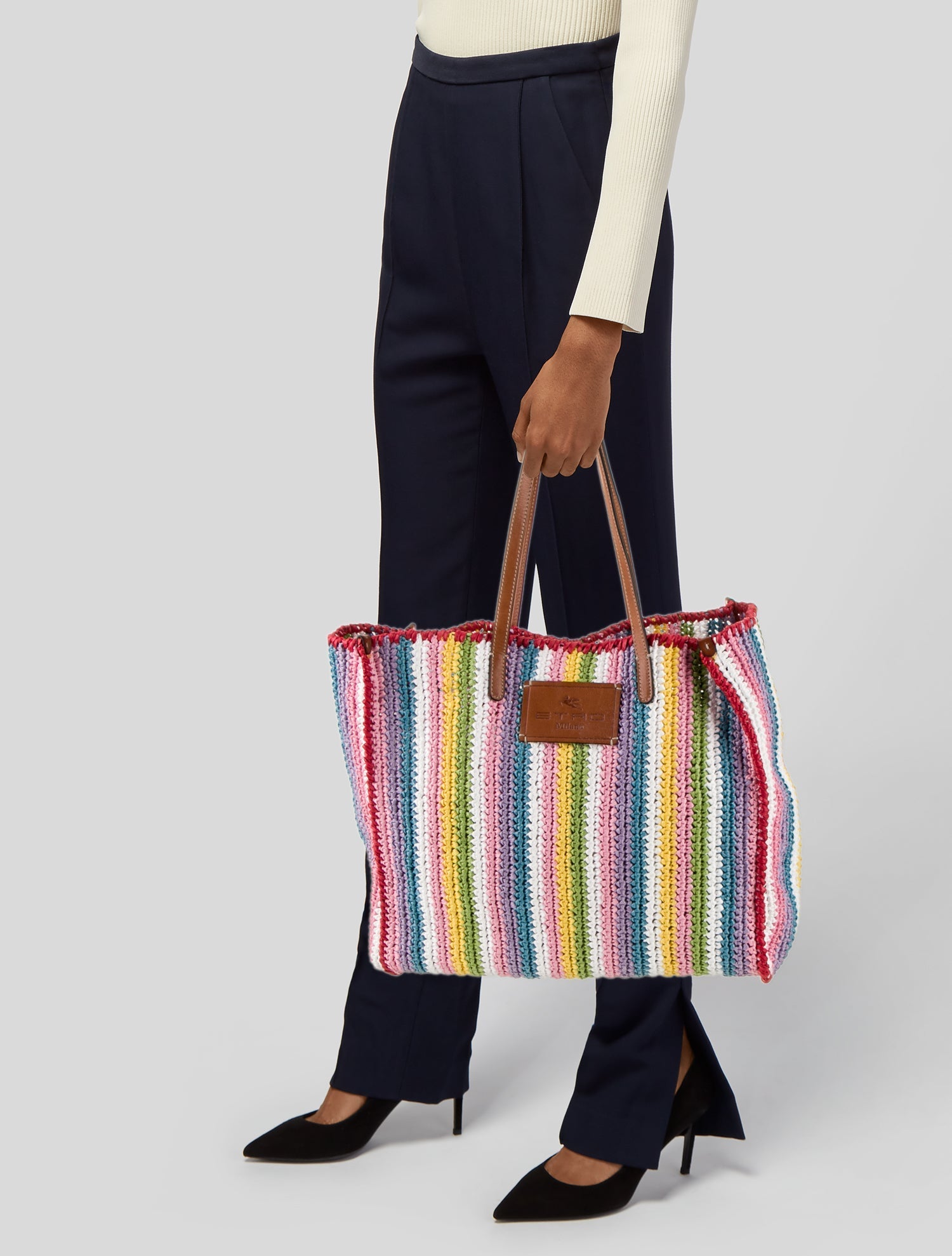 Etro Raffia Tote