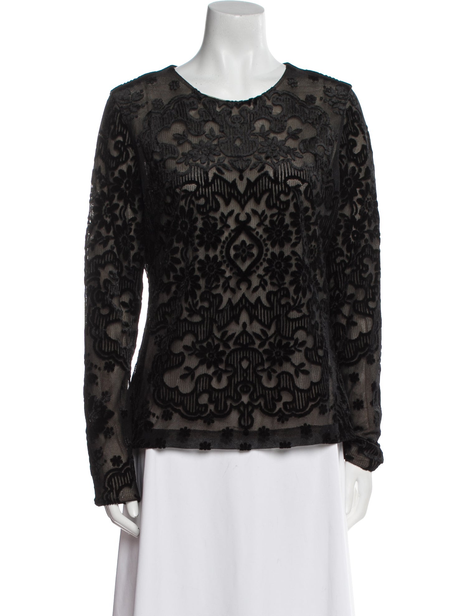 Etro Animal Print Scoop Neck Top