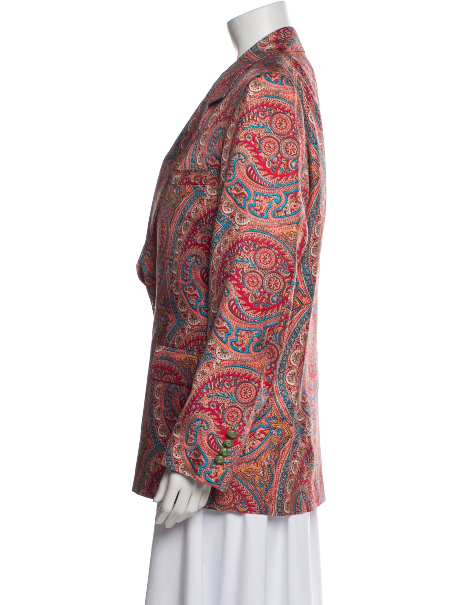 Etro Silk Paisley Print Blazer