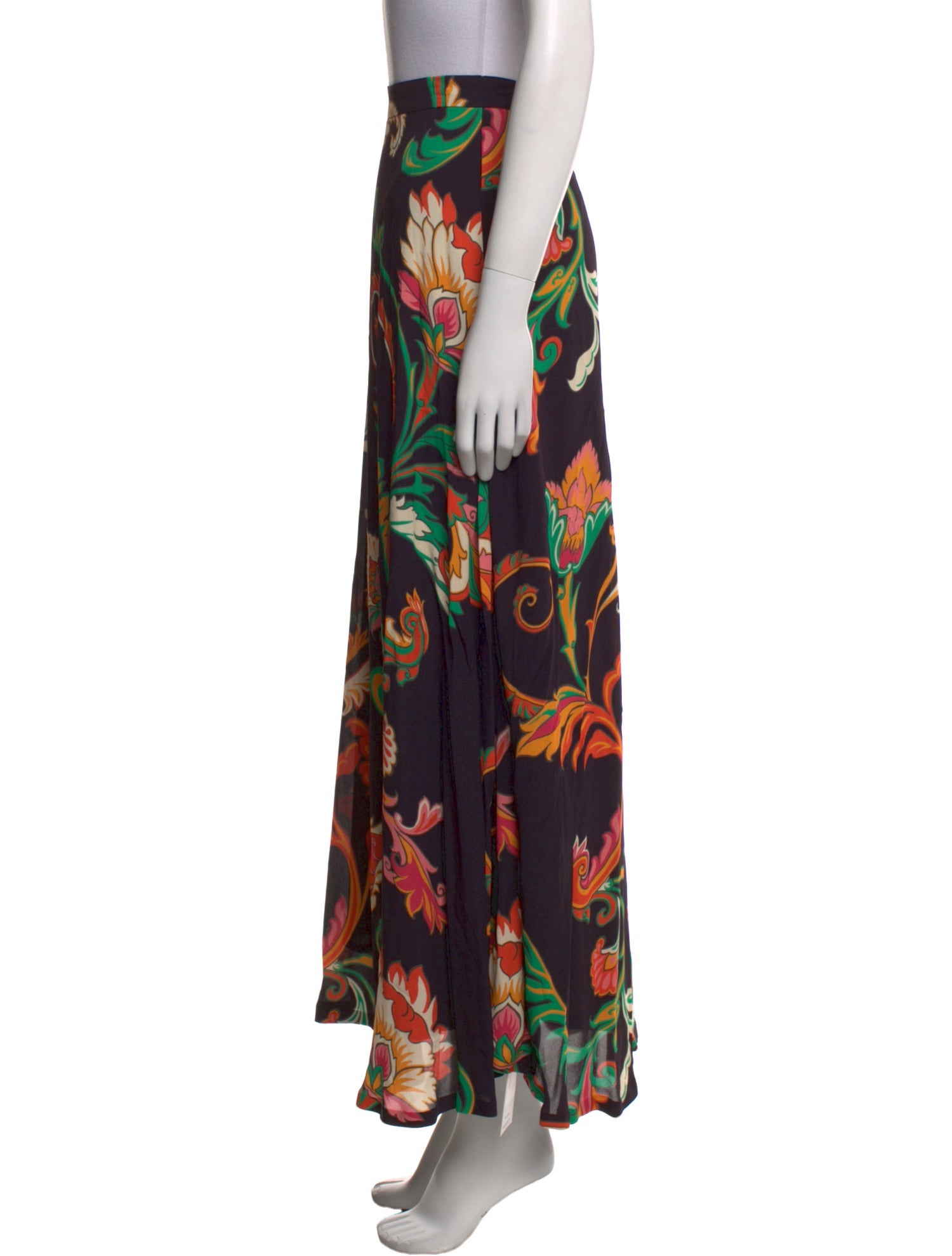 Etro Floral Print Long Skirt