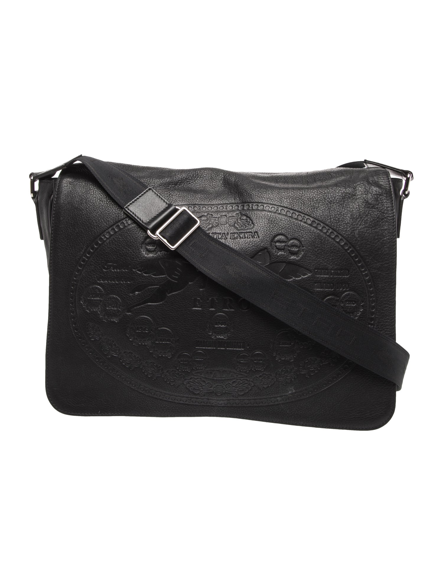 Etro Leather Messenger Bag