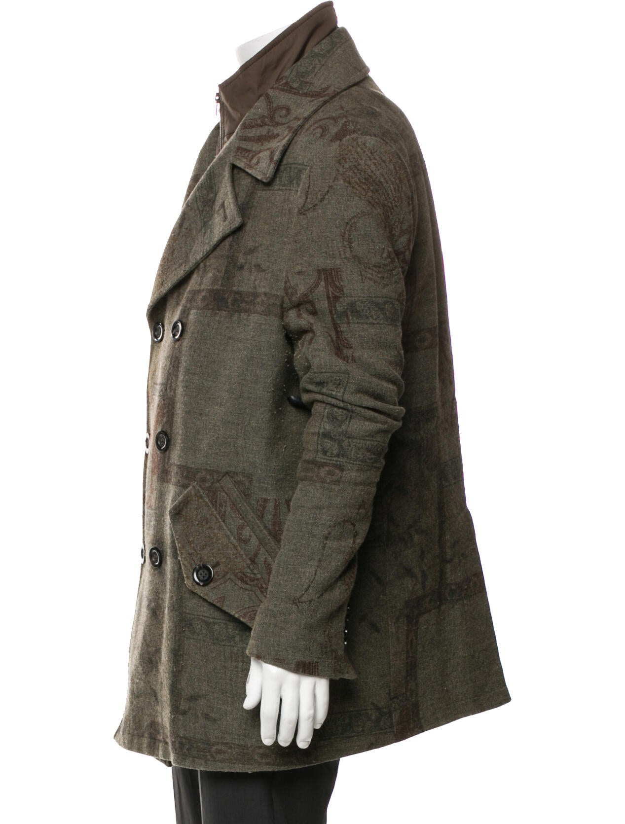 Etro Printed Peacoat