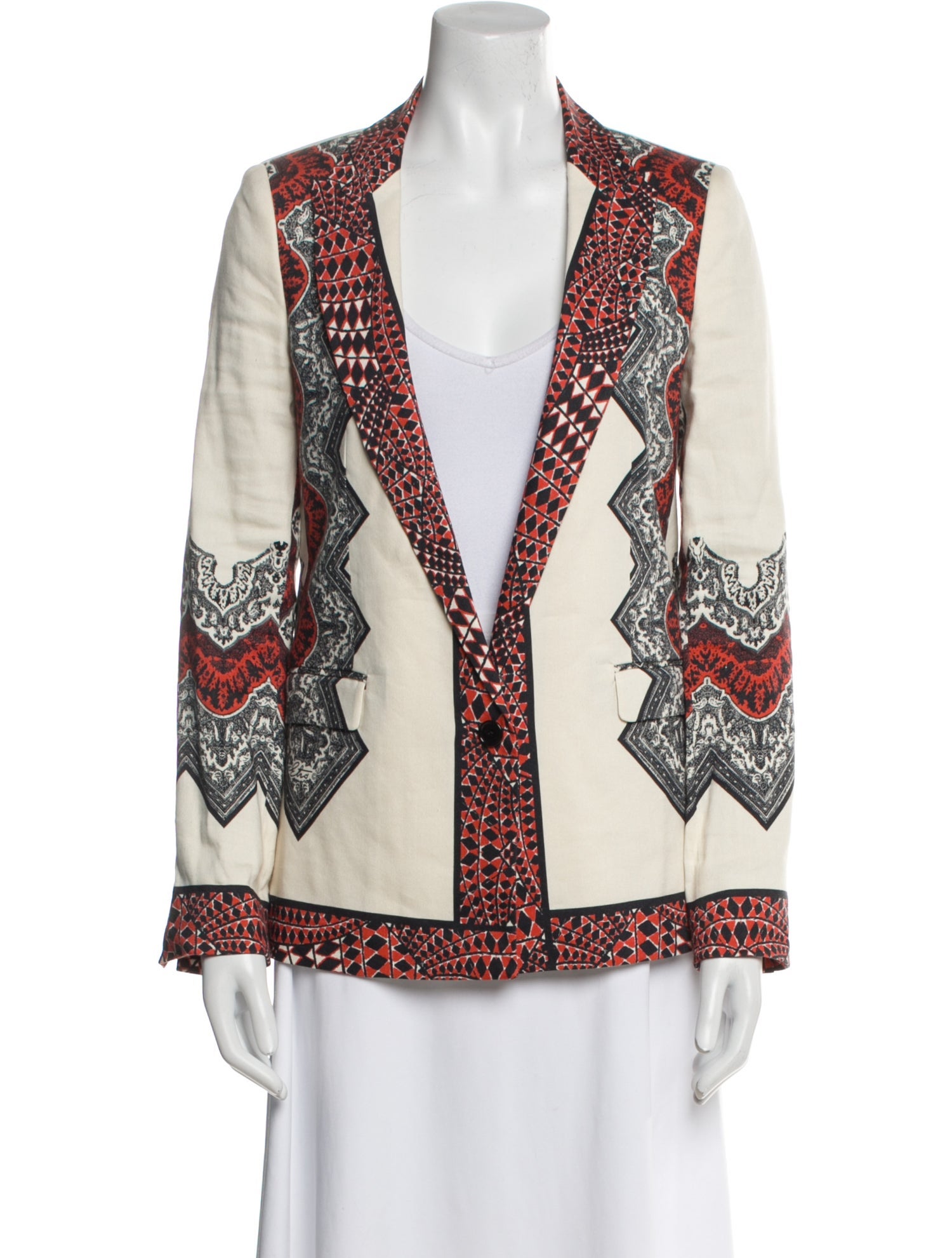 Etro Linen Printed Jacket