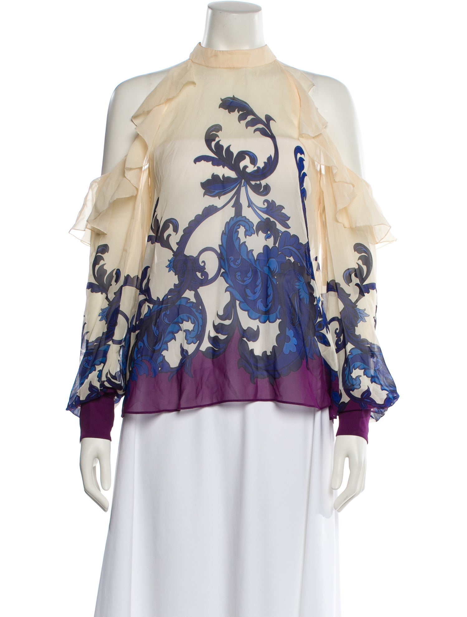 Etro Silk Floral Print Blouse
