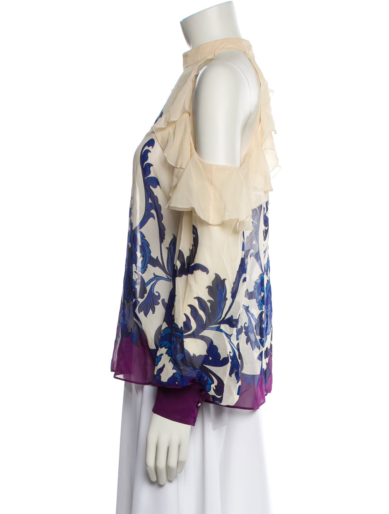 Etro Silk Floral Print Blouse