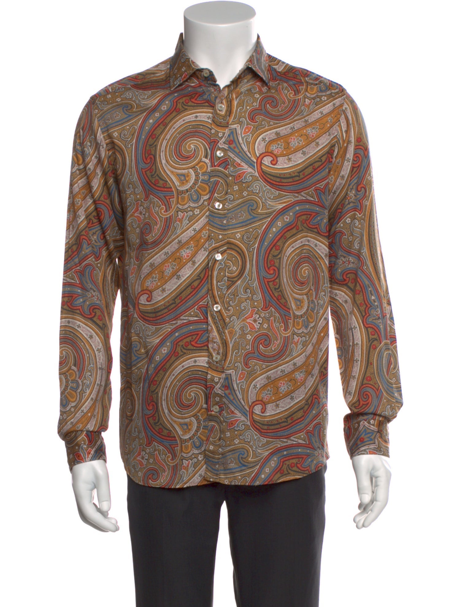 Etro Paisley Print Long Sleeve Shirt