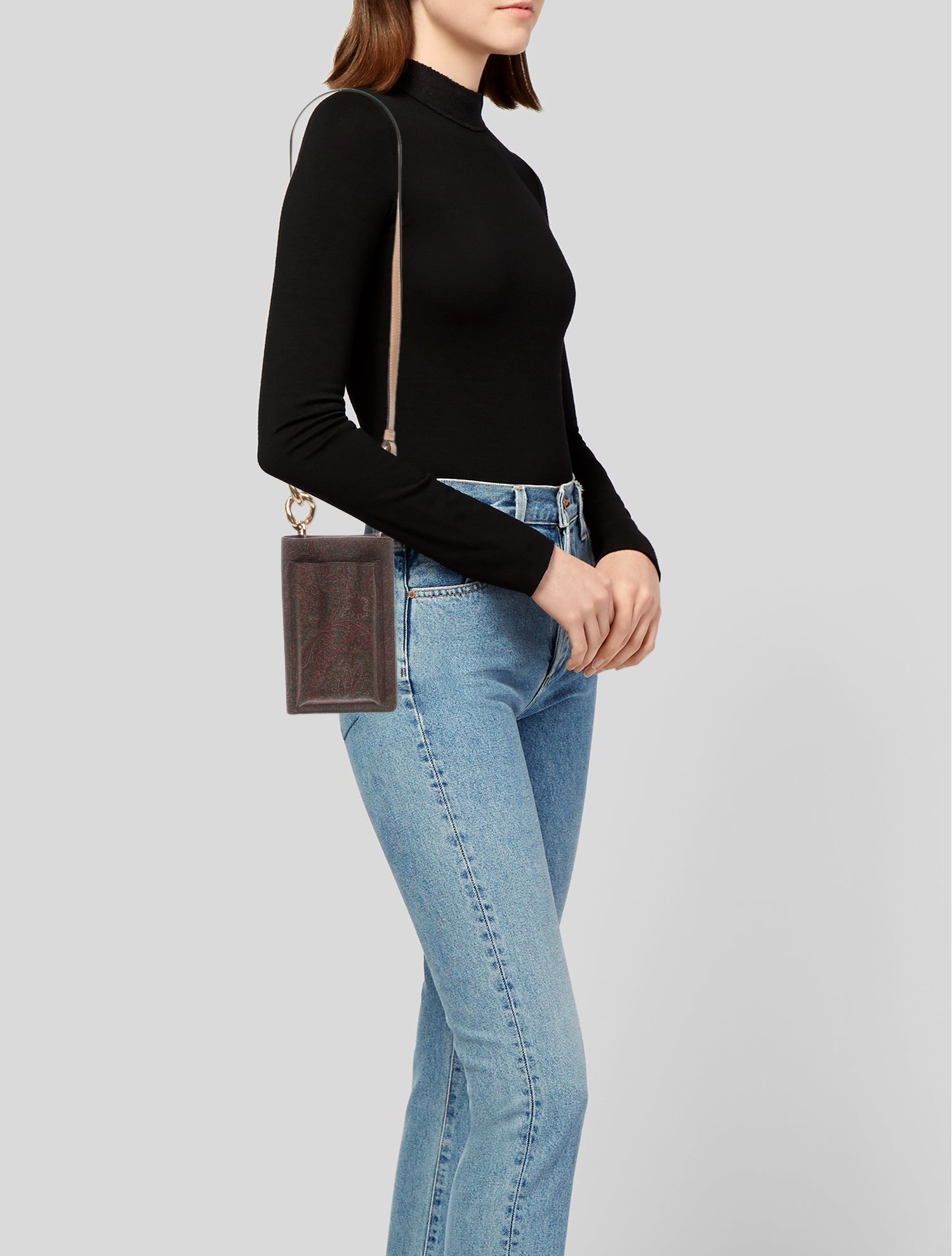 Etro Leather Messenger Bag