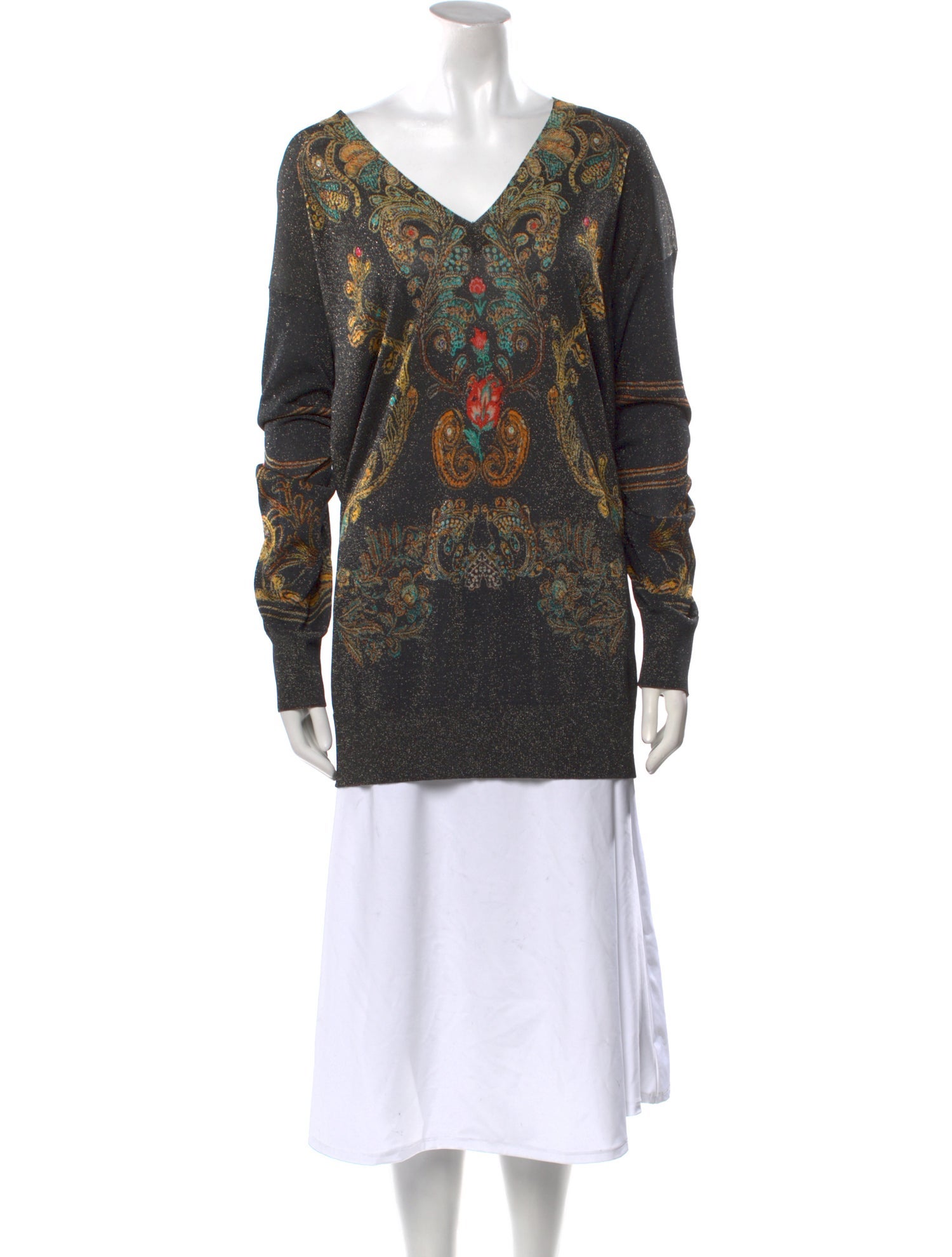 Etro Printed V-Neck Tunic