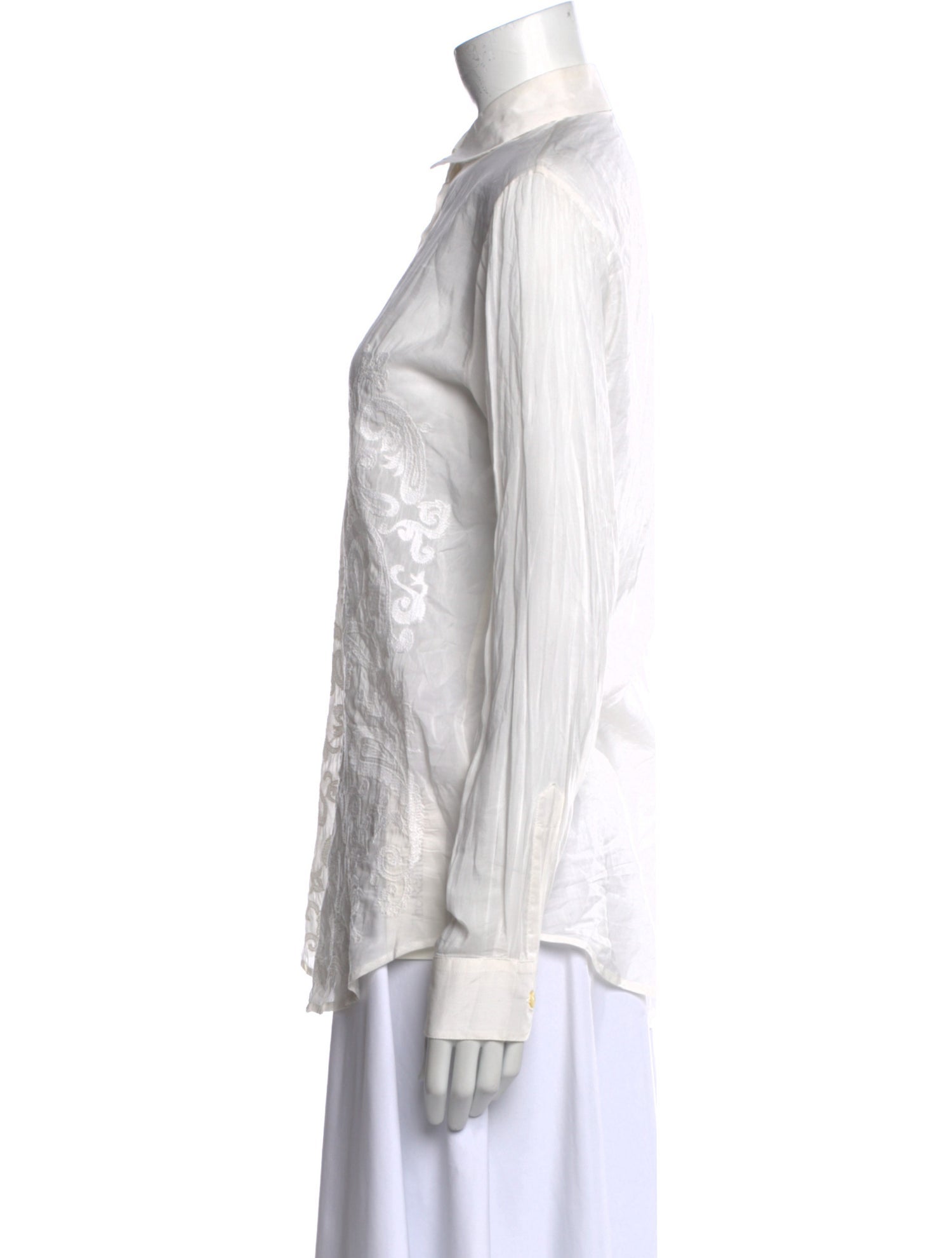 Etro Long Sleeve Button-Up Top
