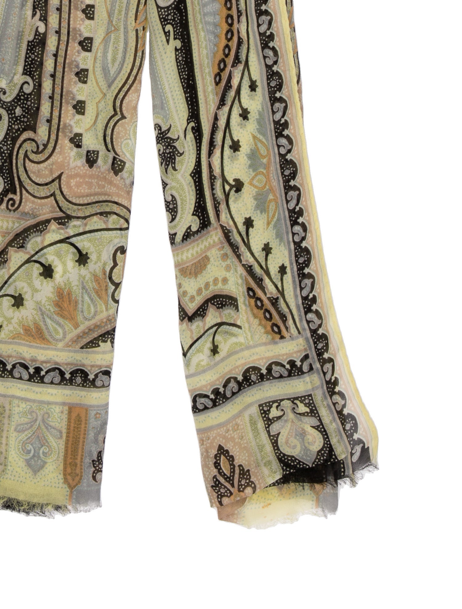 Etro Cashmere Paisley Print Scarf
