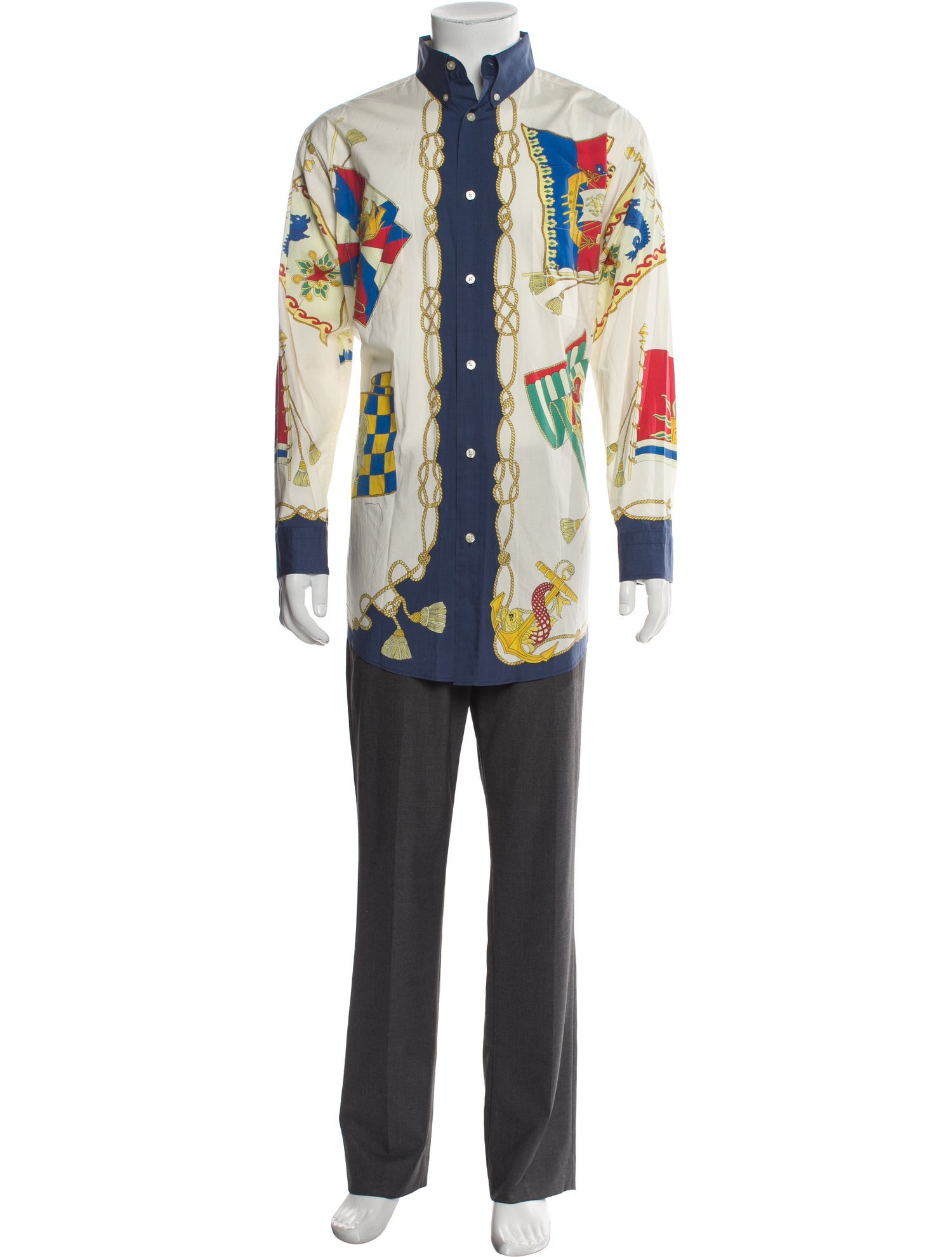 Etro Printed Long Sleeve Shirt