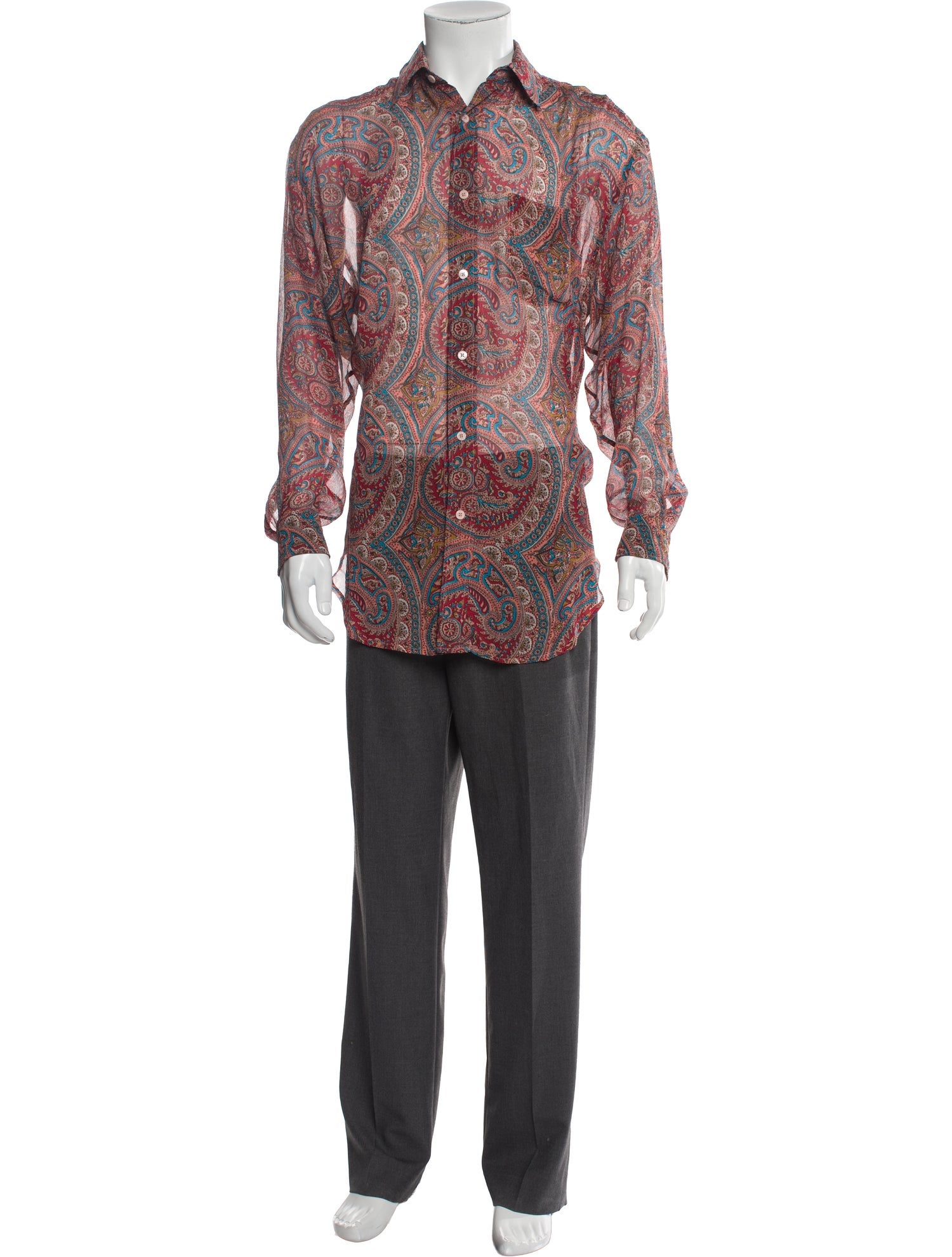 Etro Silk Paisley Print Shirt