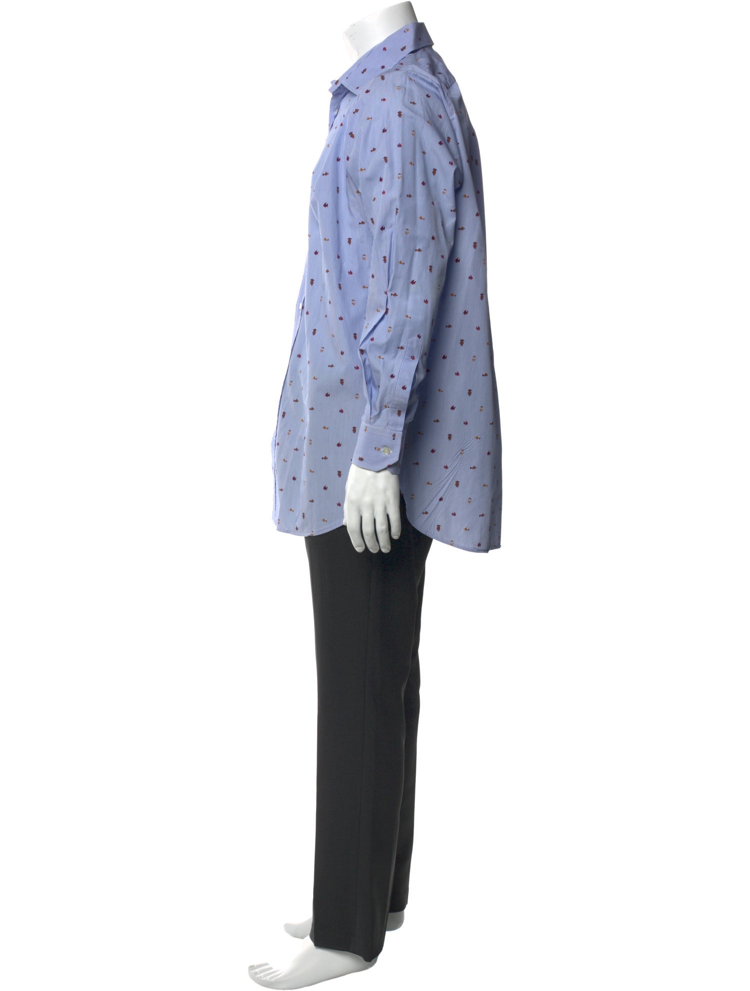 Etro Printed Long Sleeve Dress Shirt