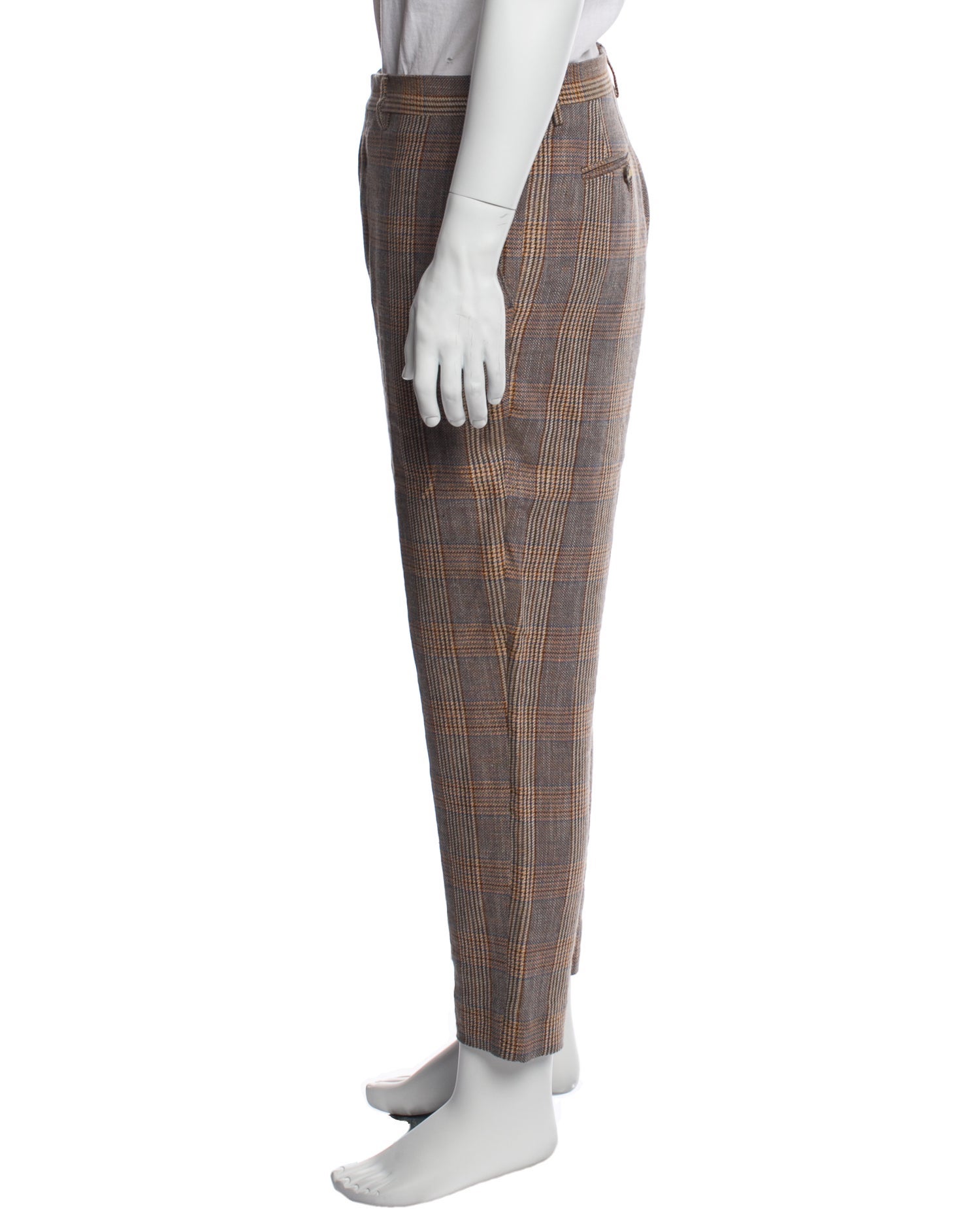 Etro Plaid Print Pants