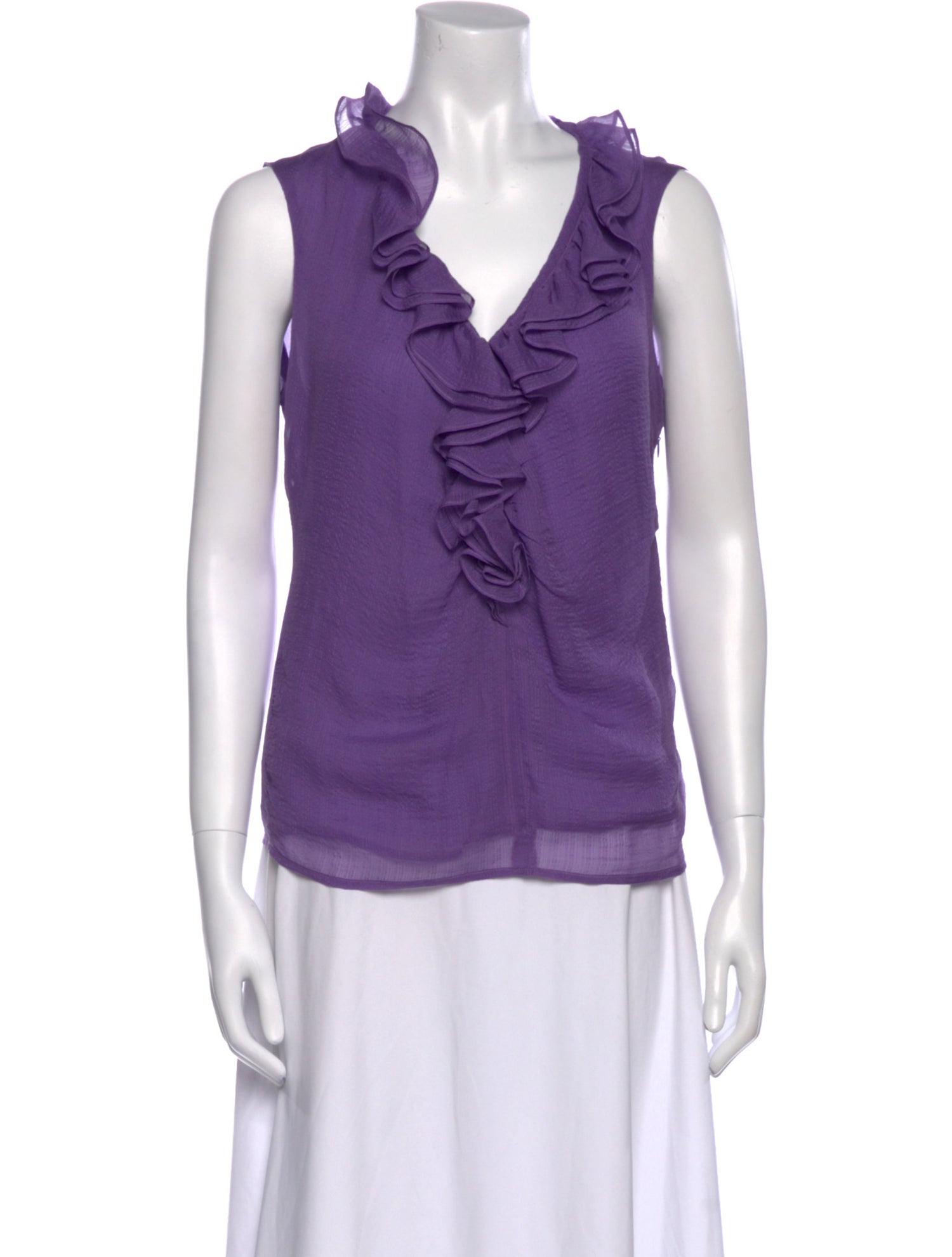 Etro Silk V-Neck Blouse