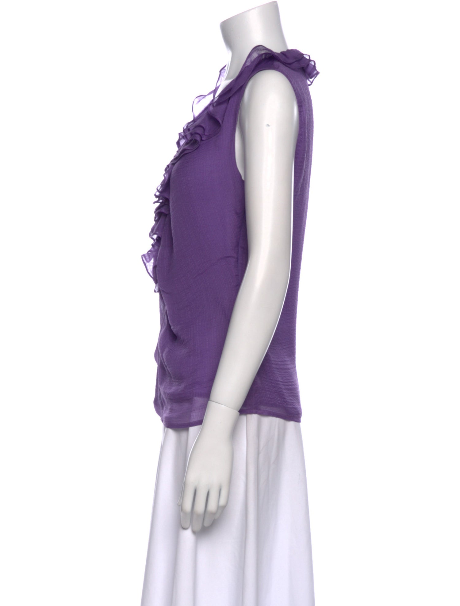 Etro Silk V-Neck Blouse