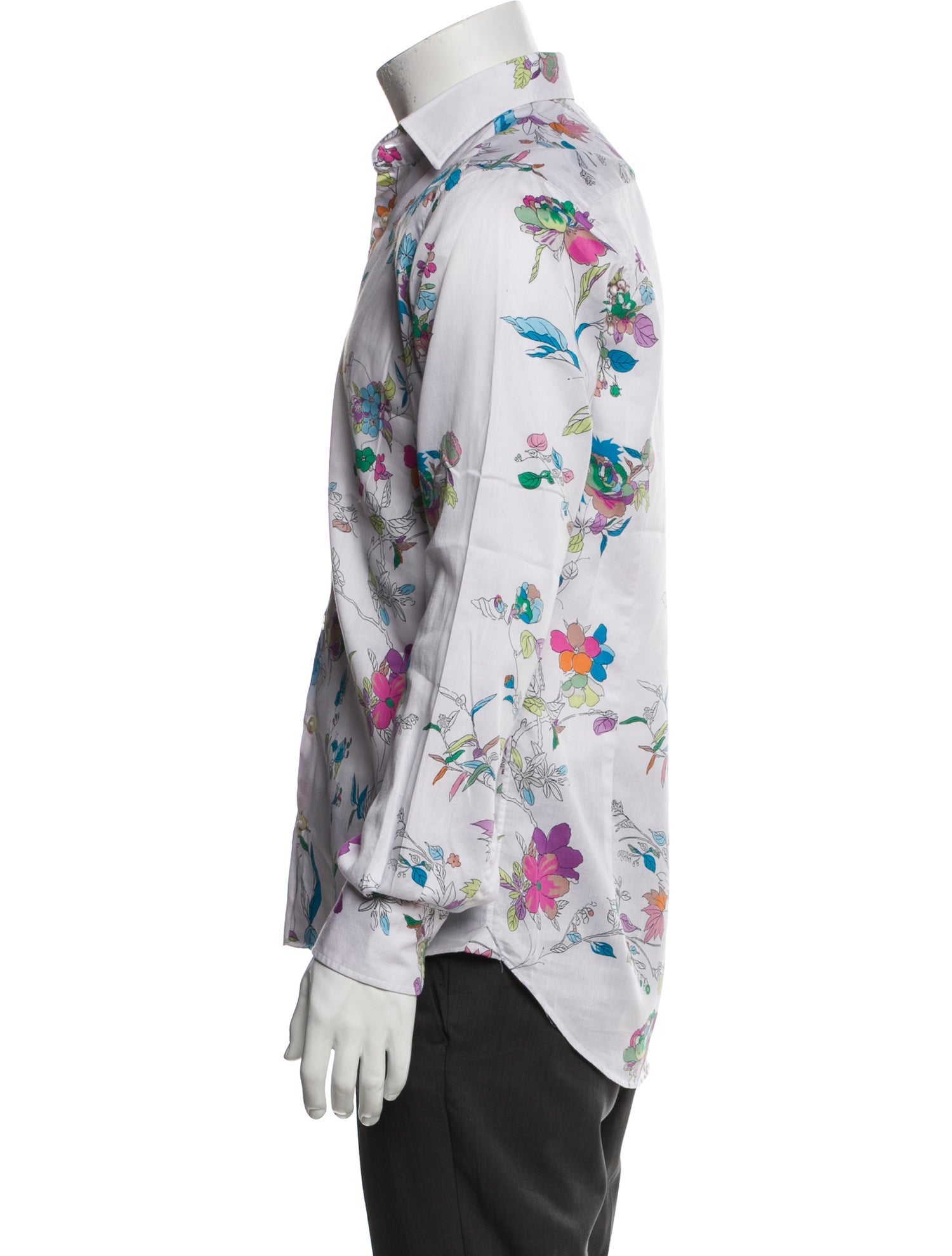 Etro Floral Print Long Sleeve Shirt