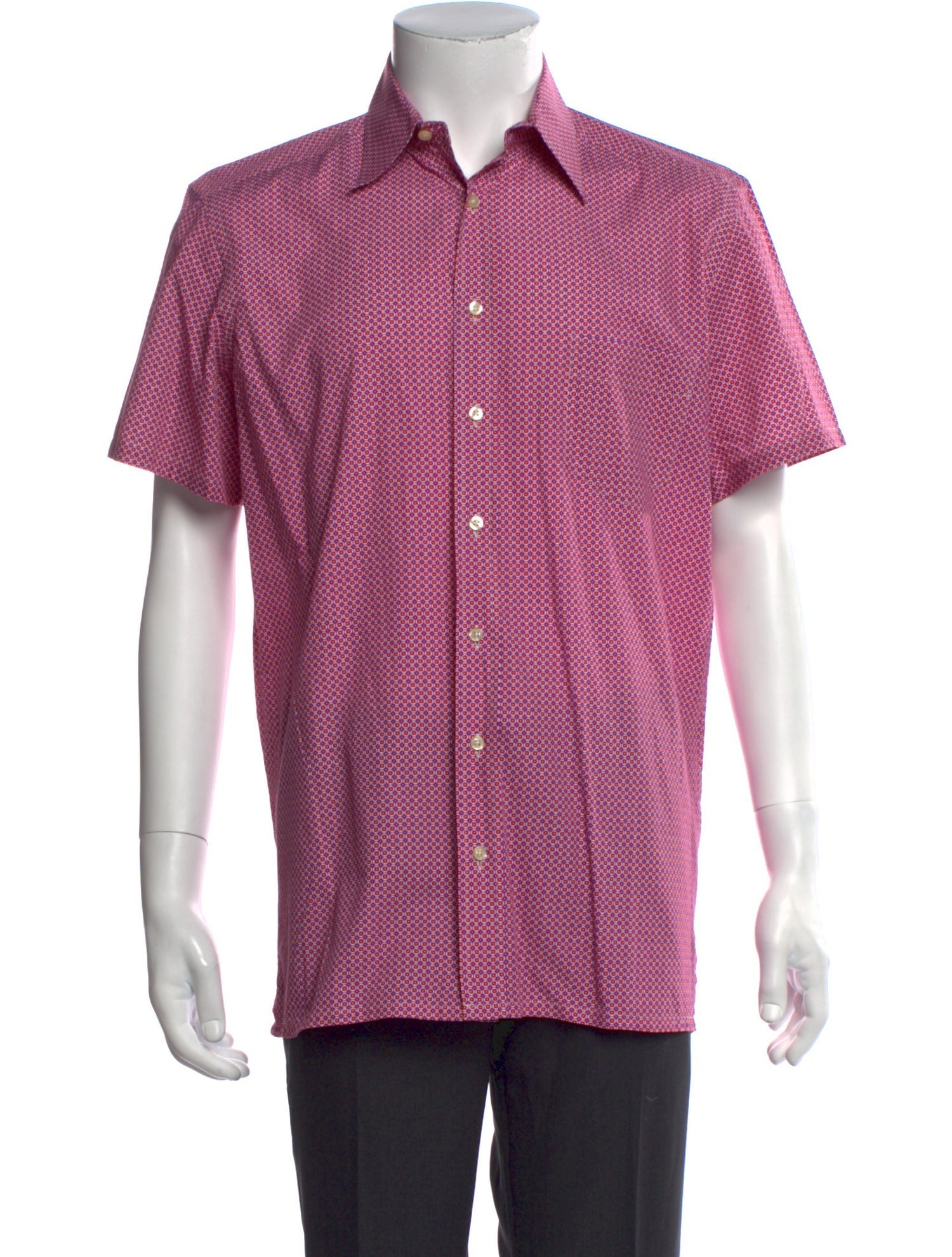Etro Polka Dot Print Short Sleeve Shirt
