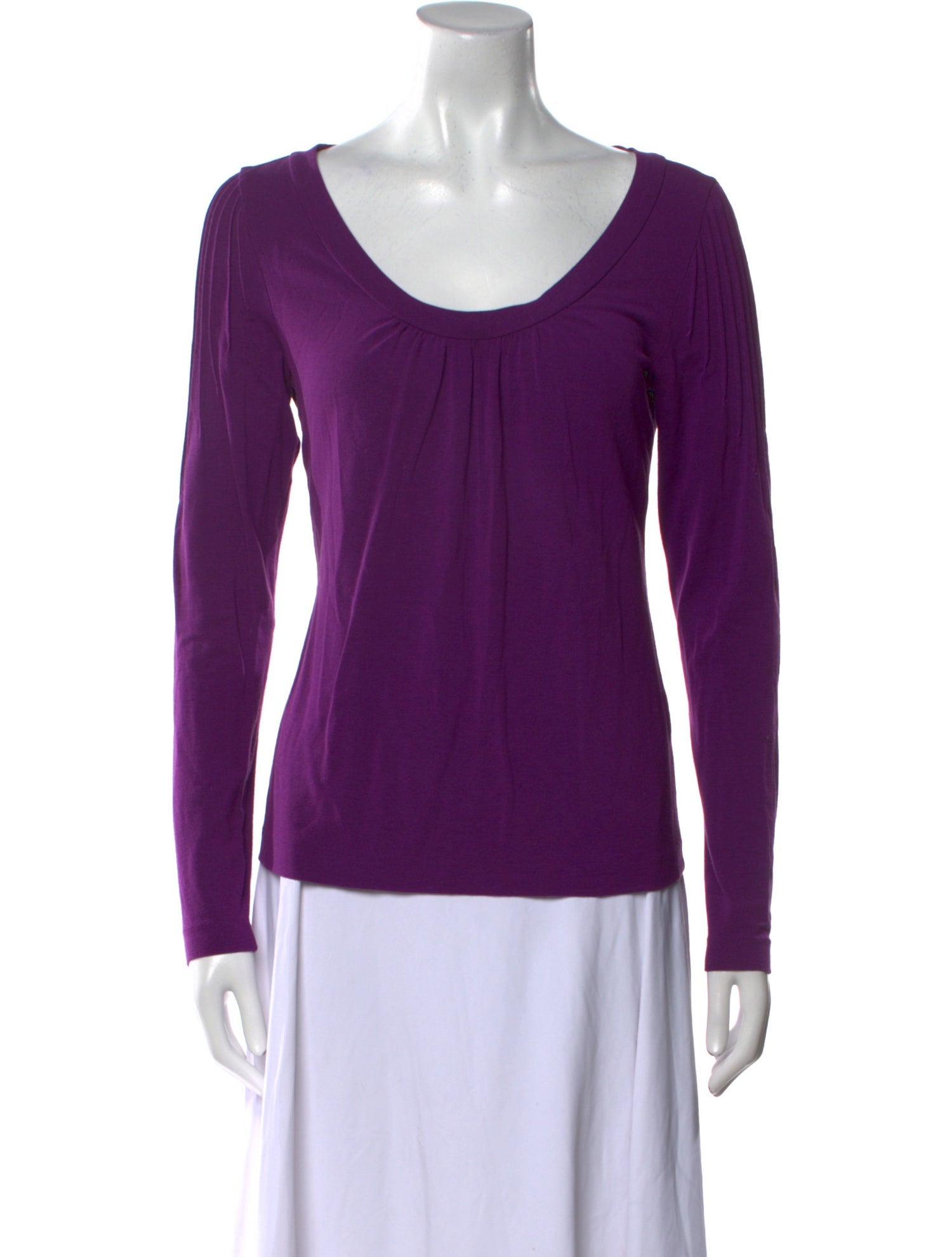 Etro Scoop Neck Long Sleeve Top