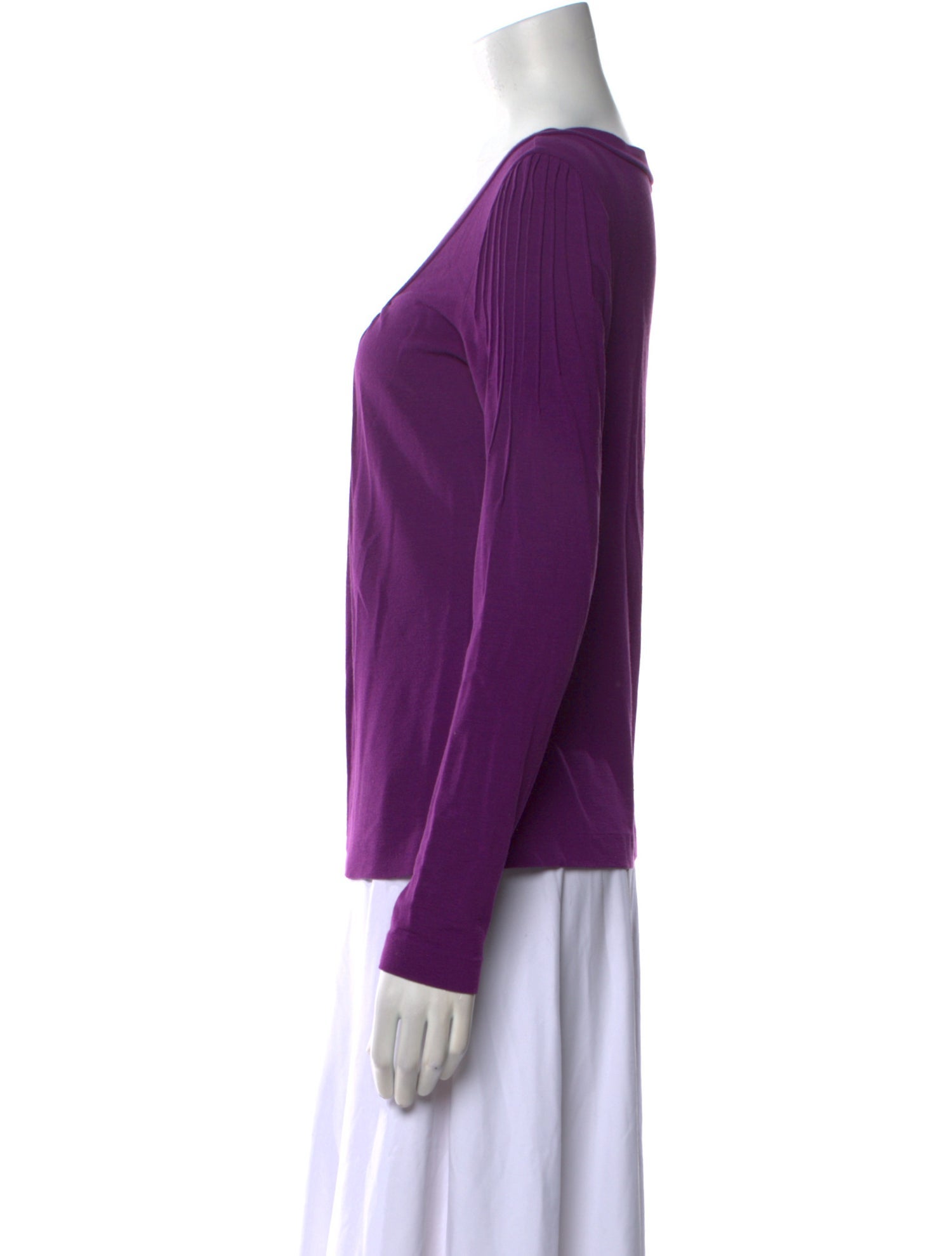 Etro Scoop Neck Long Sleeve Top