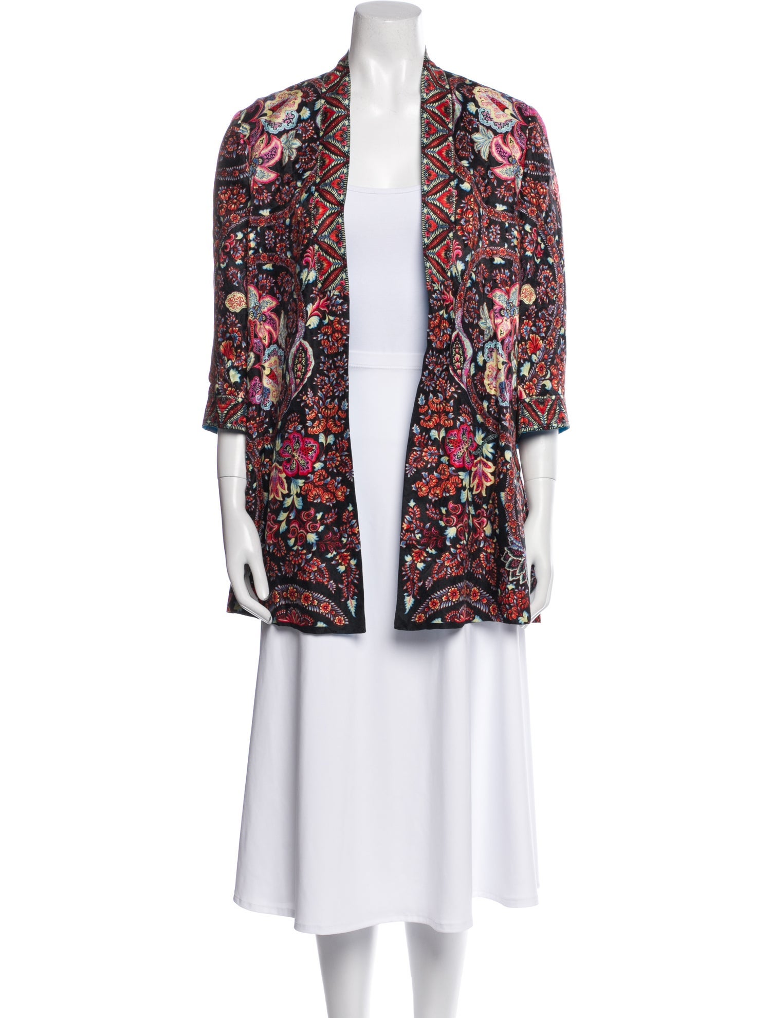 Etro Linen Printed Evening Jacket w/ Tags