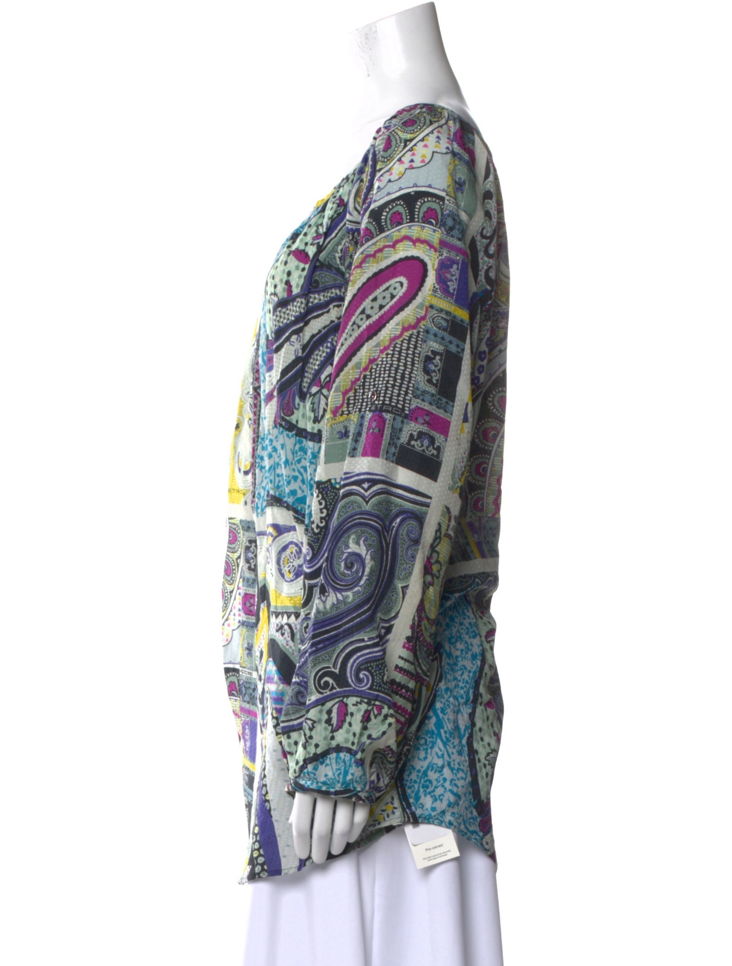 Etro Paisley Print Scoop Neck Tunic