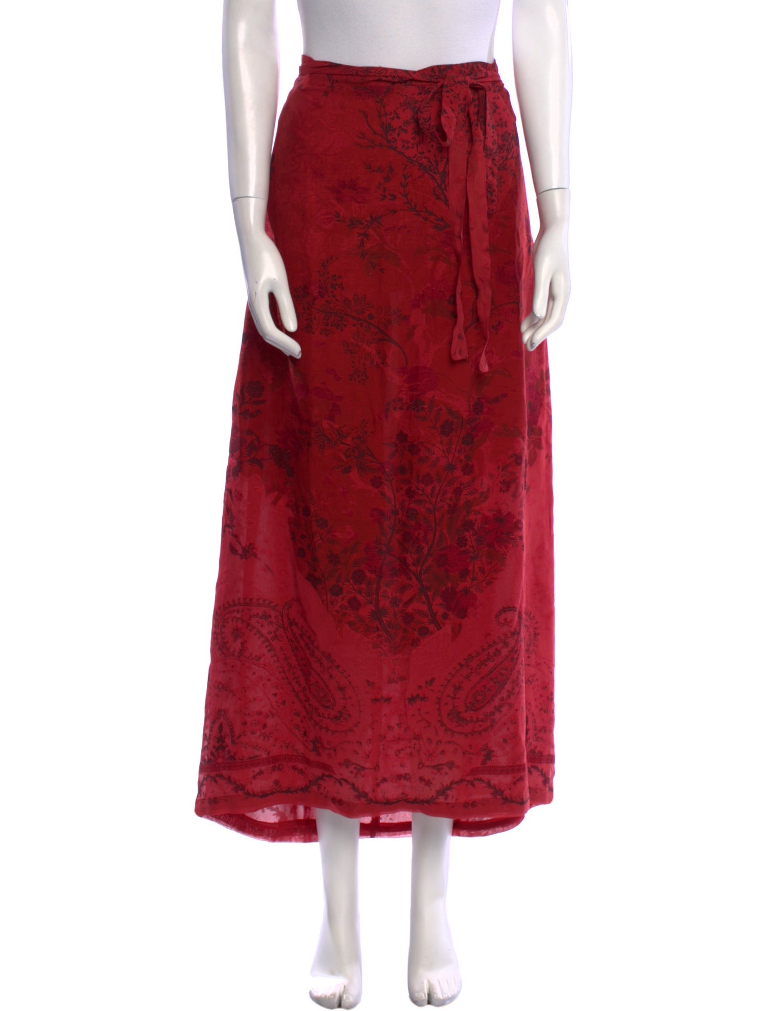 Etro Floral Print Midi Length Skirt