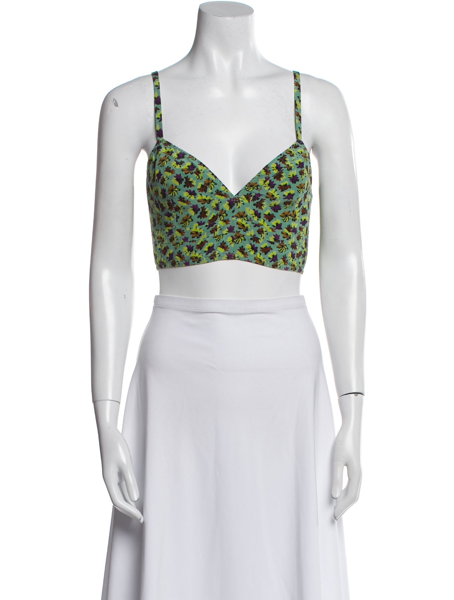 Etro Silk Printed Crop Top