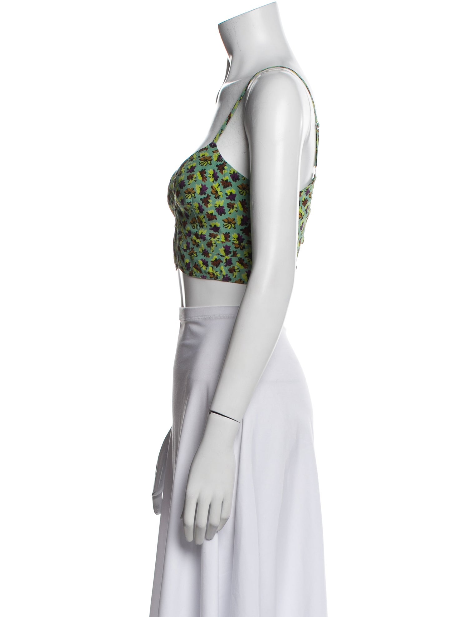 Etro Silk Printed Crop Top