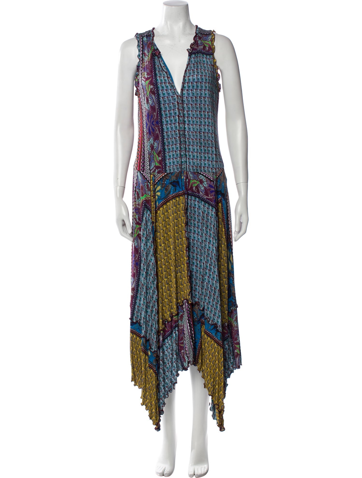 Etro Printed Long Dress