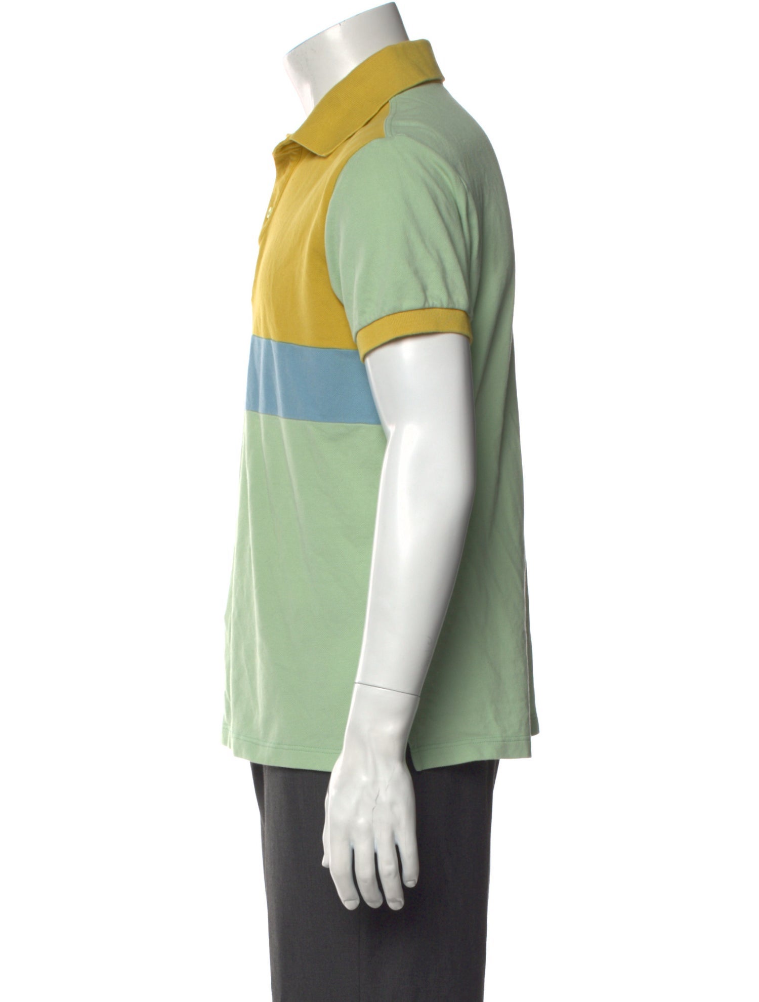 Etro Colorblock Pattern Crew Neck Polo Shirt