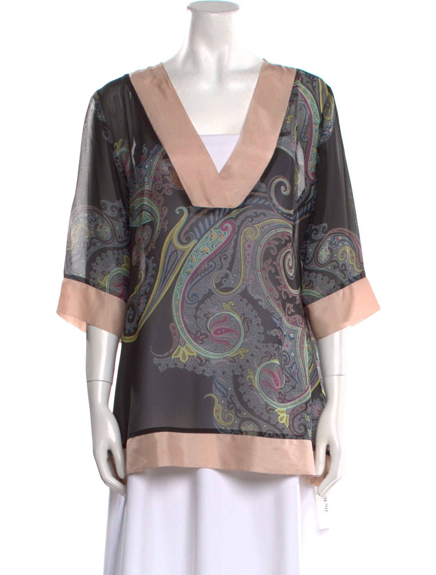 Etro Paisley Print V-Neck Tunic