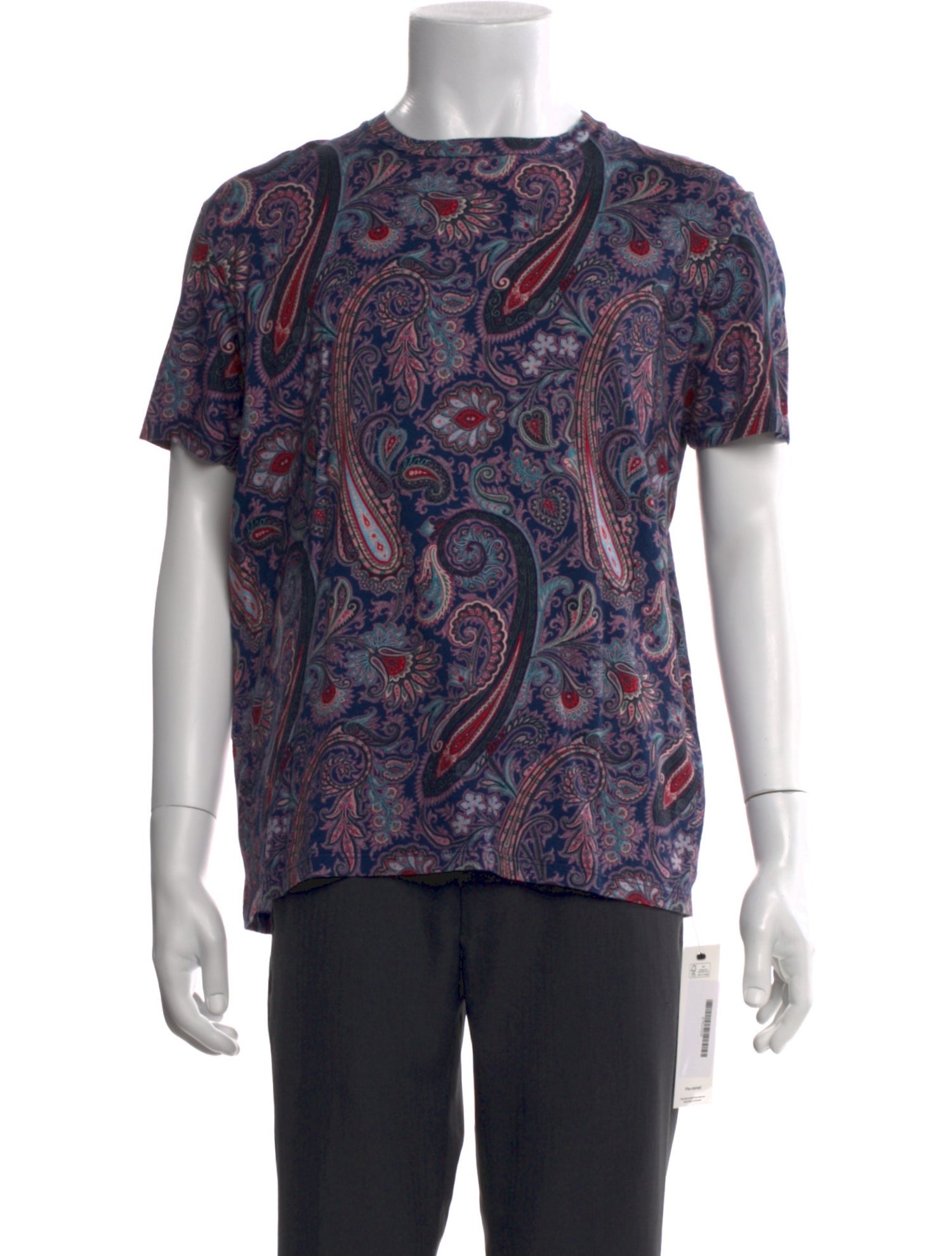 Etro Animal Print Crew Neck T-Shirt